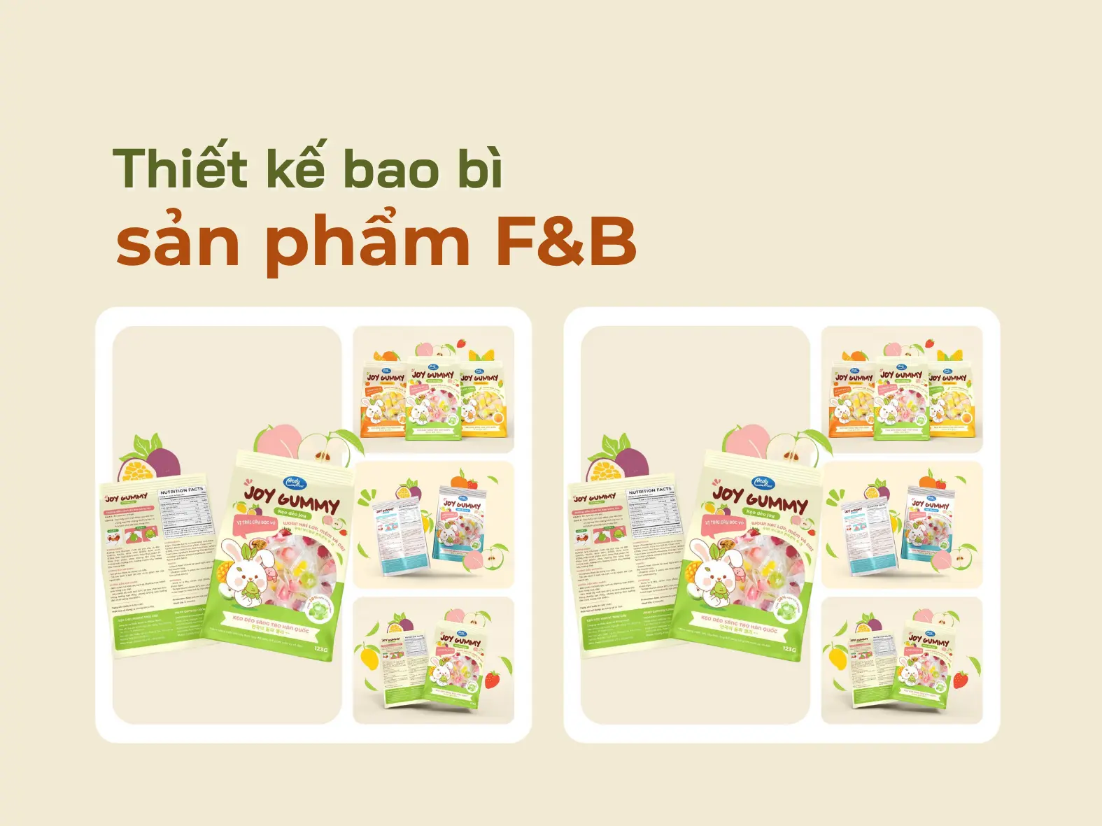 Thiết kế bao bì sản phẩm F&B sáng tạo và xu hướng thời đại mới