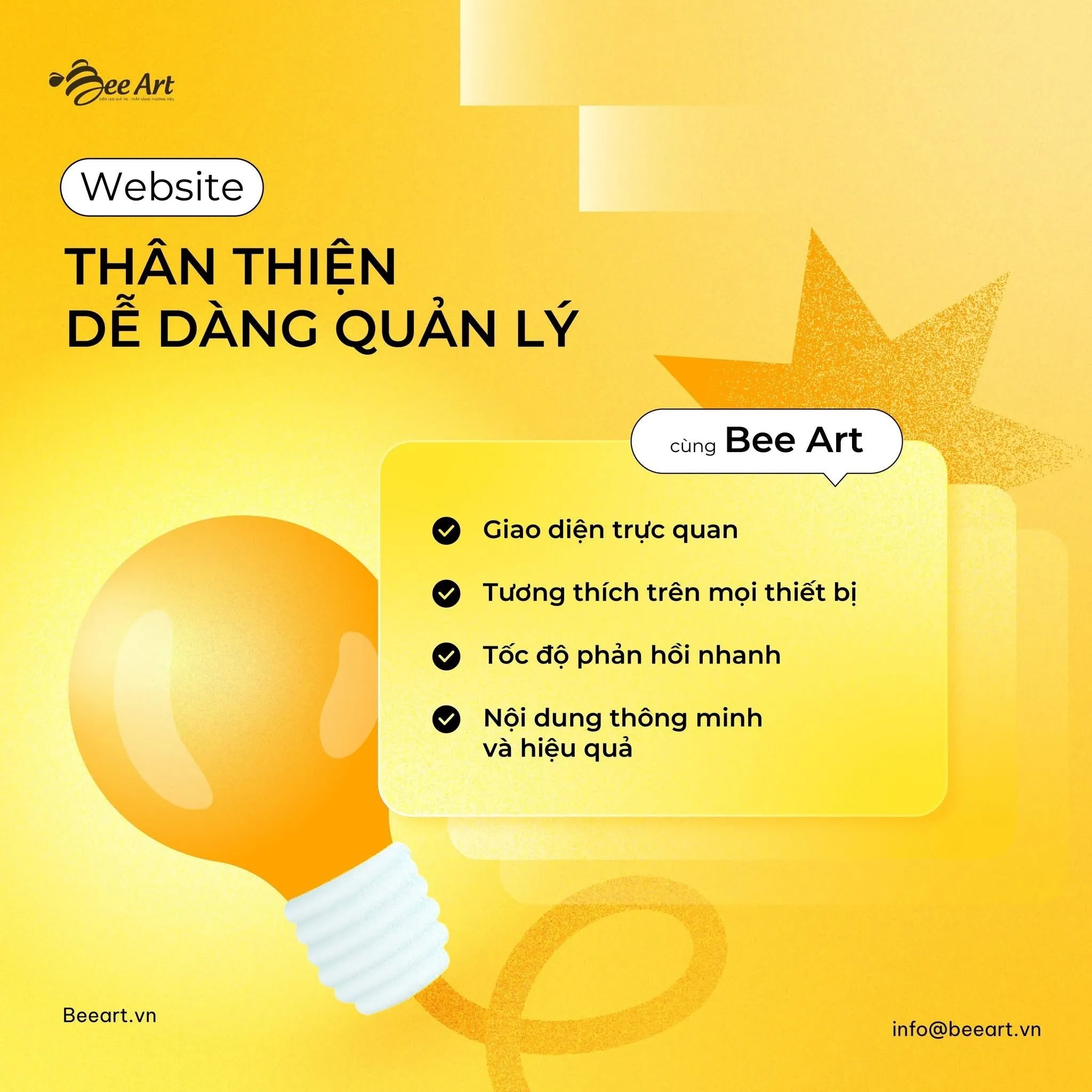 Dịch vụ thiết kế website chuyên nghiệp chỉn chu đến từng chi tiết tại Bee Art