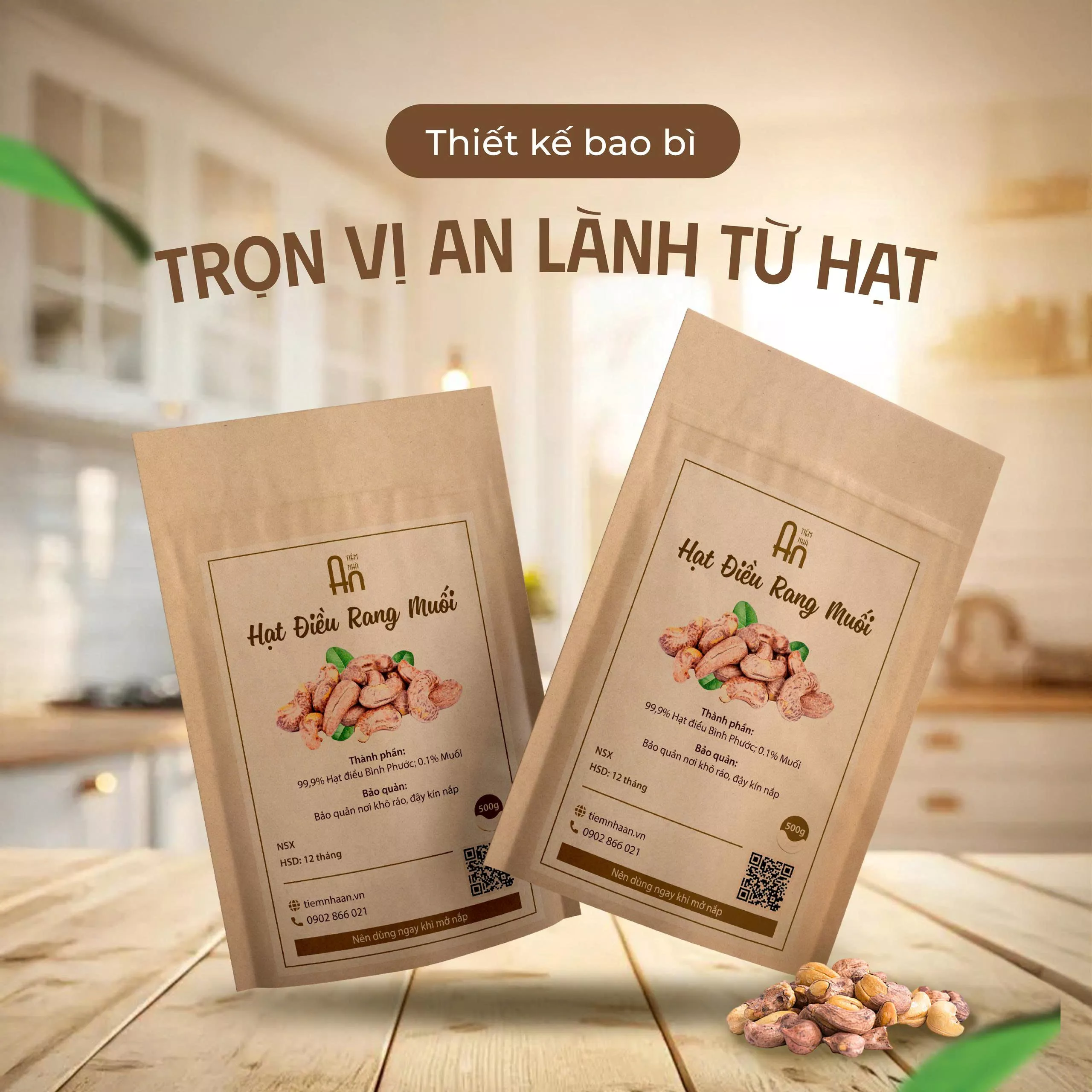 THIẾT KẾ BAO BÌ TIỆM NHÀ AN