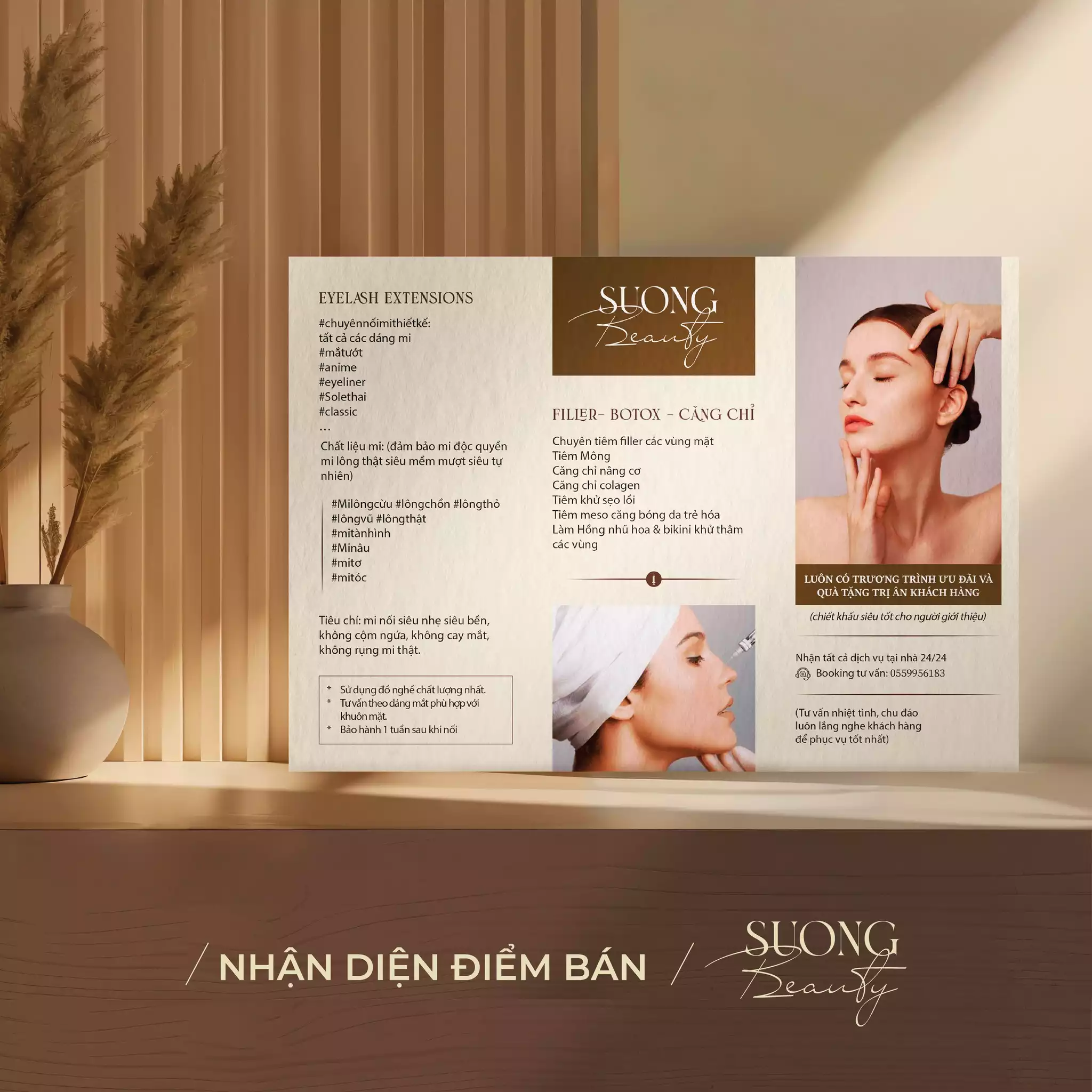 THIẾT KẾ NHẬN DIỆN ĐIỂM BÁN SƯƠNG BEAUTY