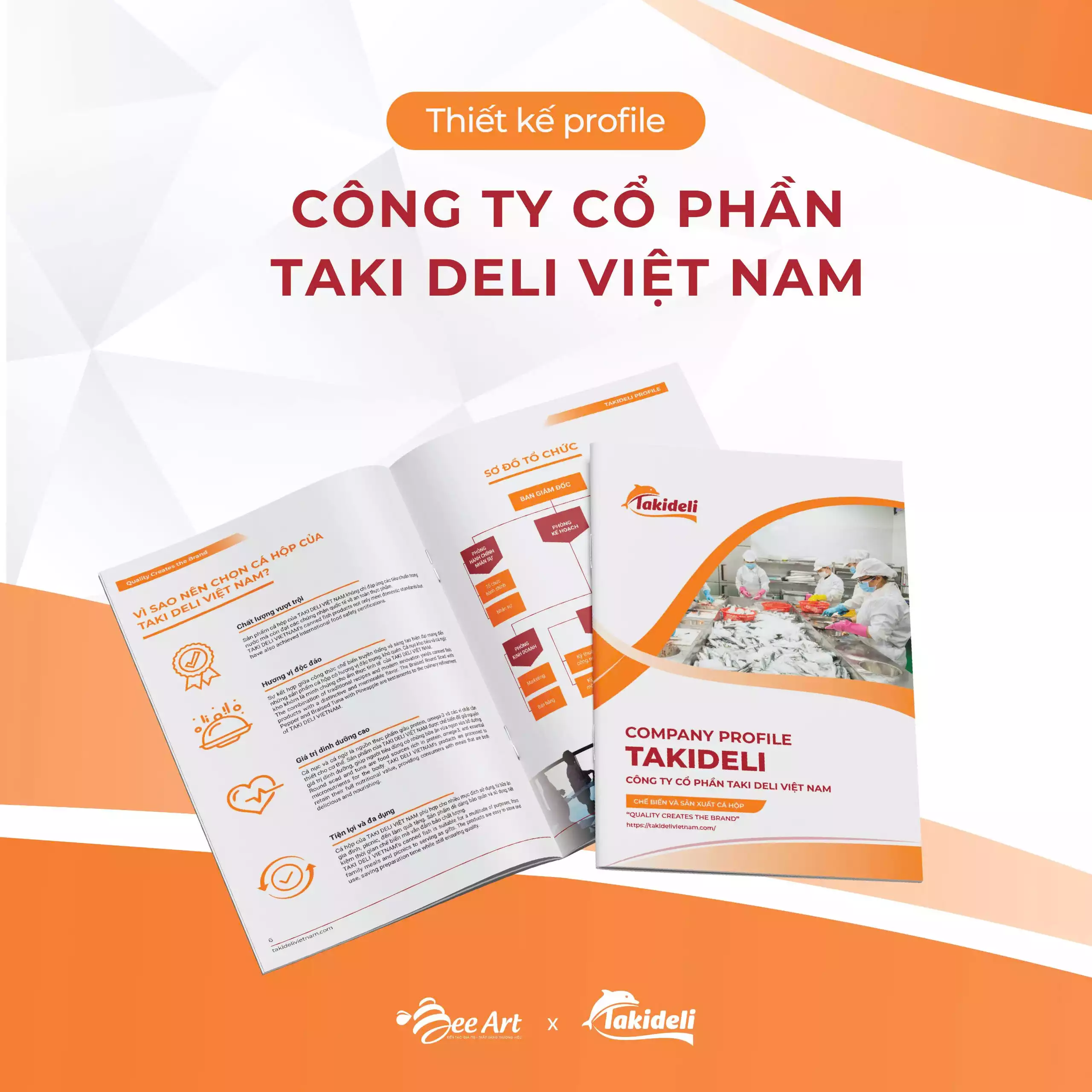 Thiết kế hồ sơ năng lực Công ty Cổ phần Taki Deli Việt Nam
