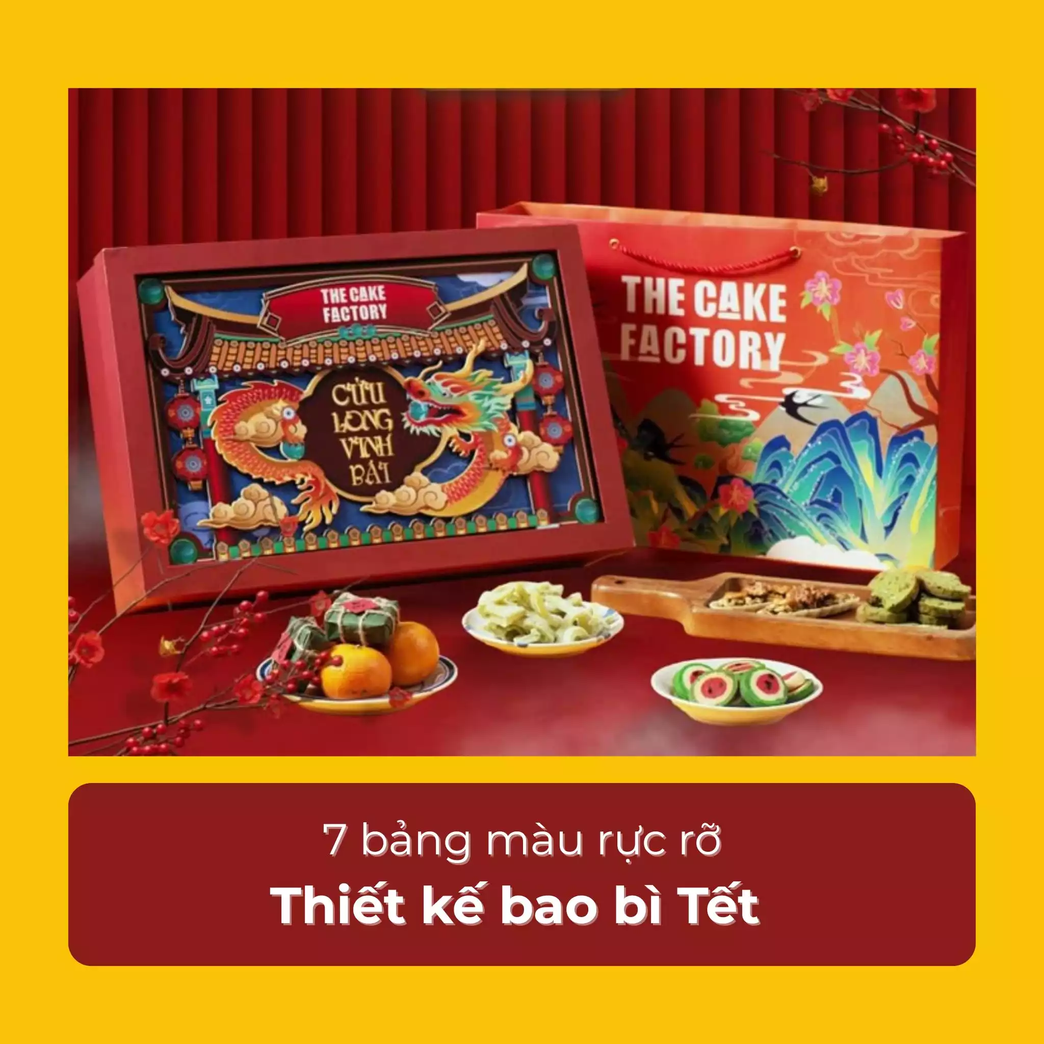 7 bảng màu rực rỡ của thiết kế bao bì Tết 2026 cho doanh nghiệp