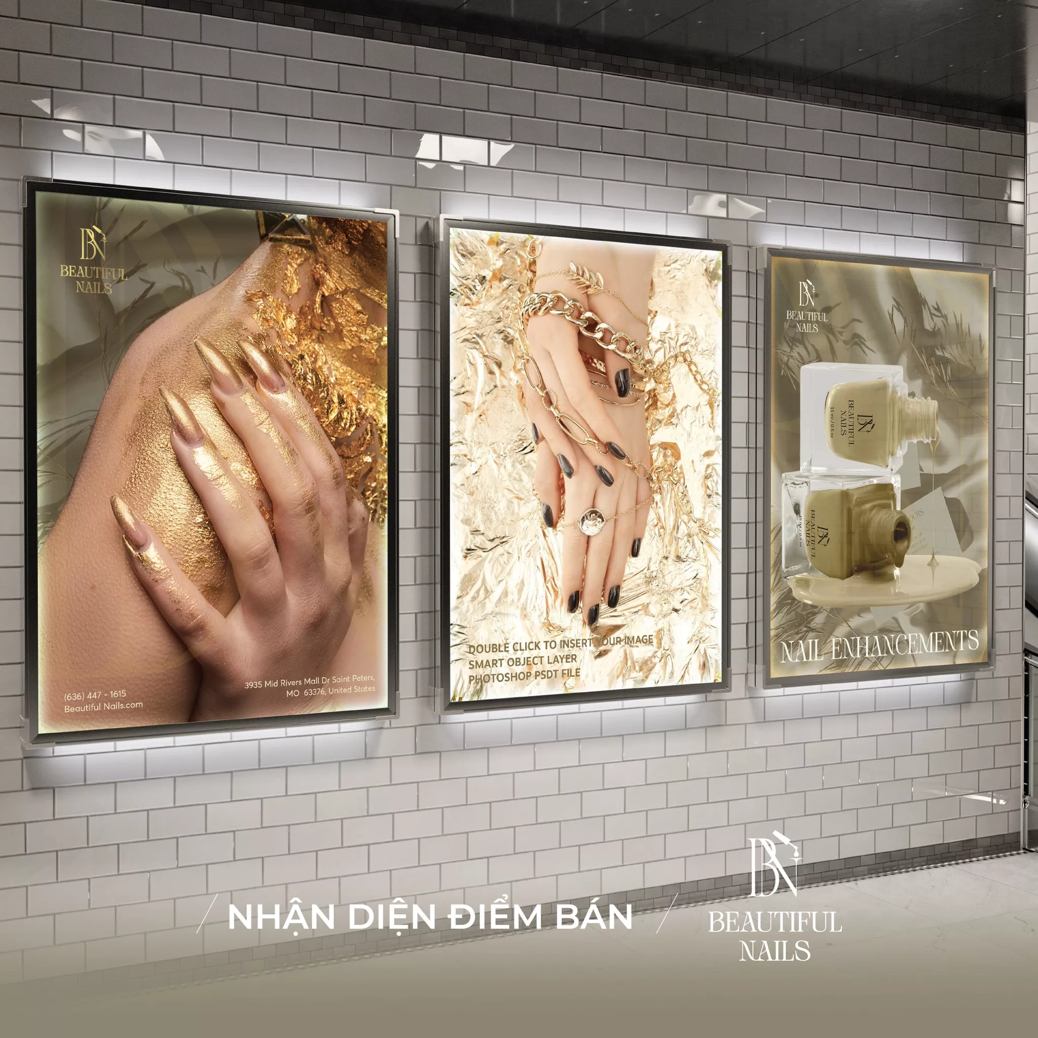 THIẾT KẾ NHẬN DIỆN ĐIỂM BÁN BEAUTIFUL NAILS