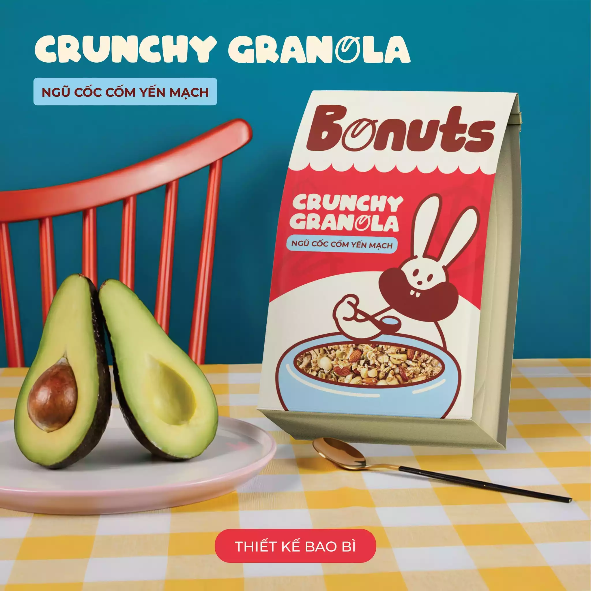 THIẾT KẾ BAO BÌ DỰ ÁN CRUNCHY GRANOLA