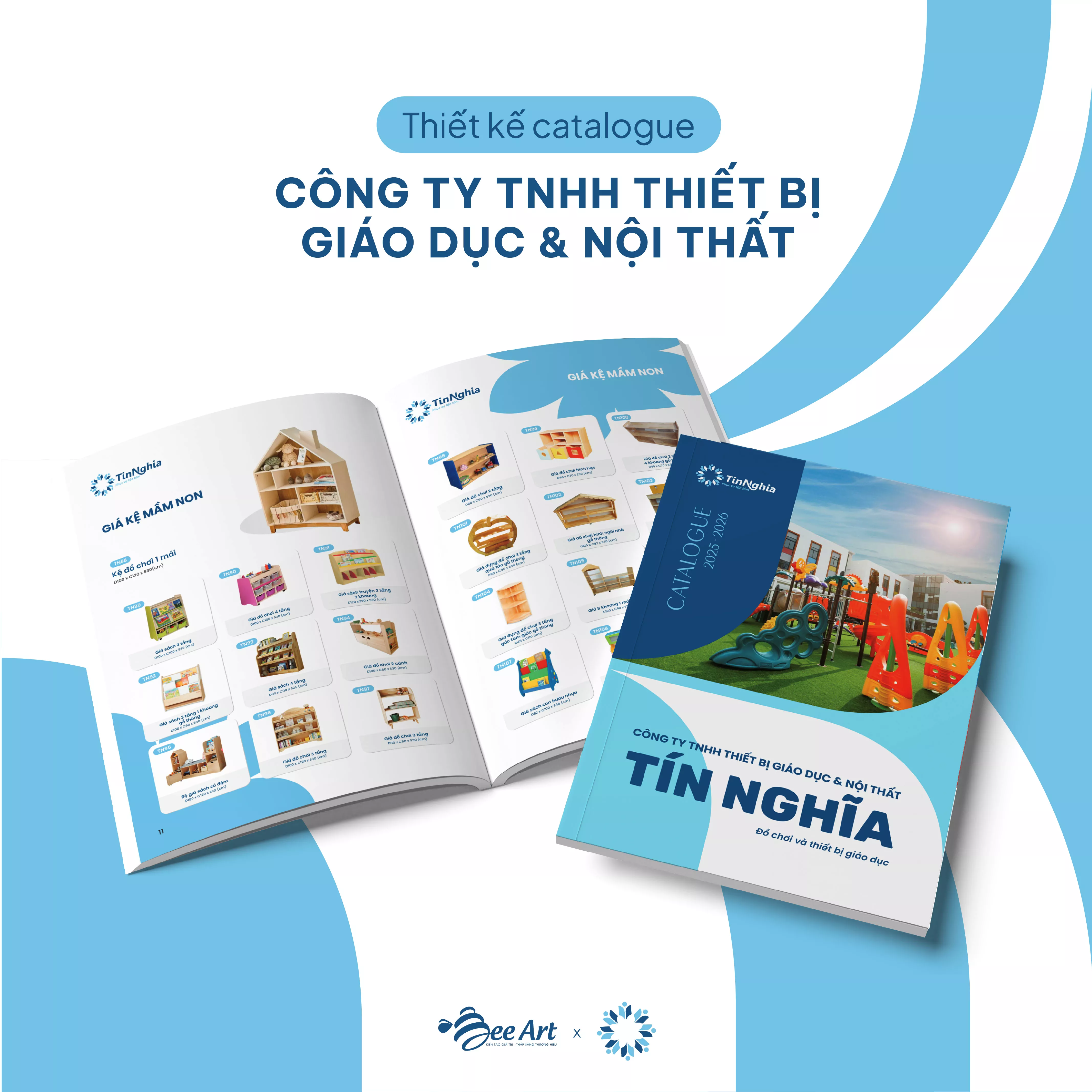 Thiết kế catalog Công ty TNHH thiết bị giáo dục và nội thất Tín Nghĩa