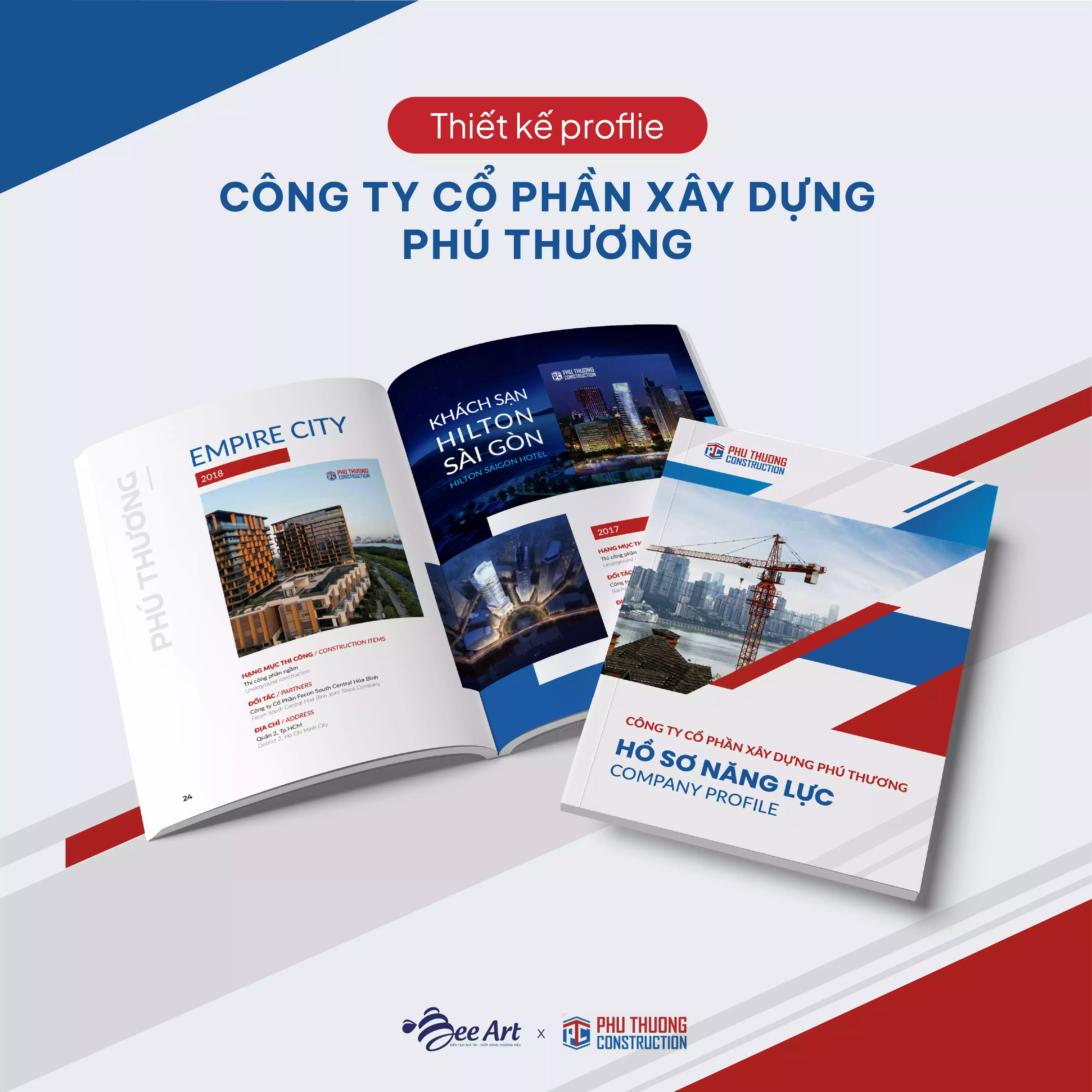 Thiết kế hồ sơ năng lực Công ty Cổ phần xây dựng Phú Thương