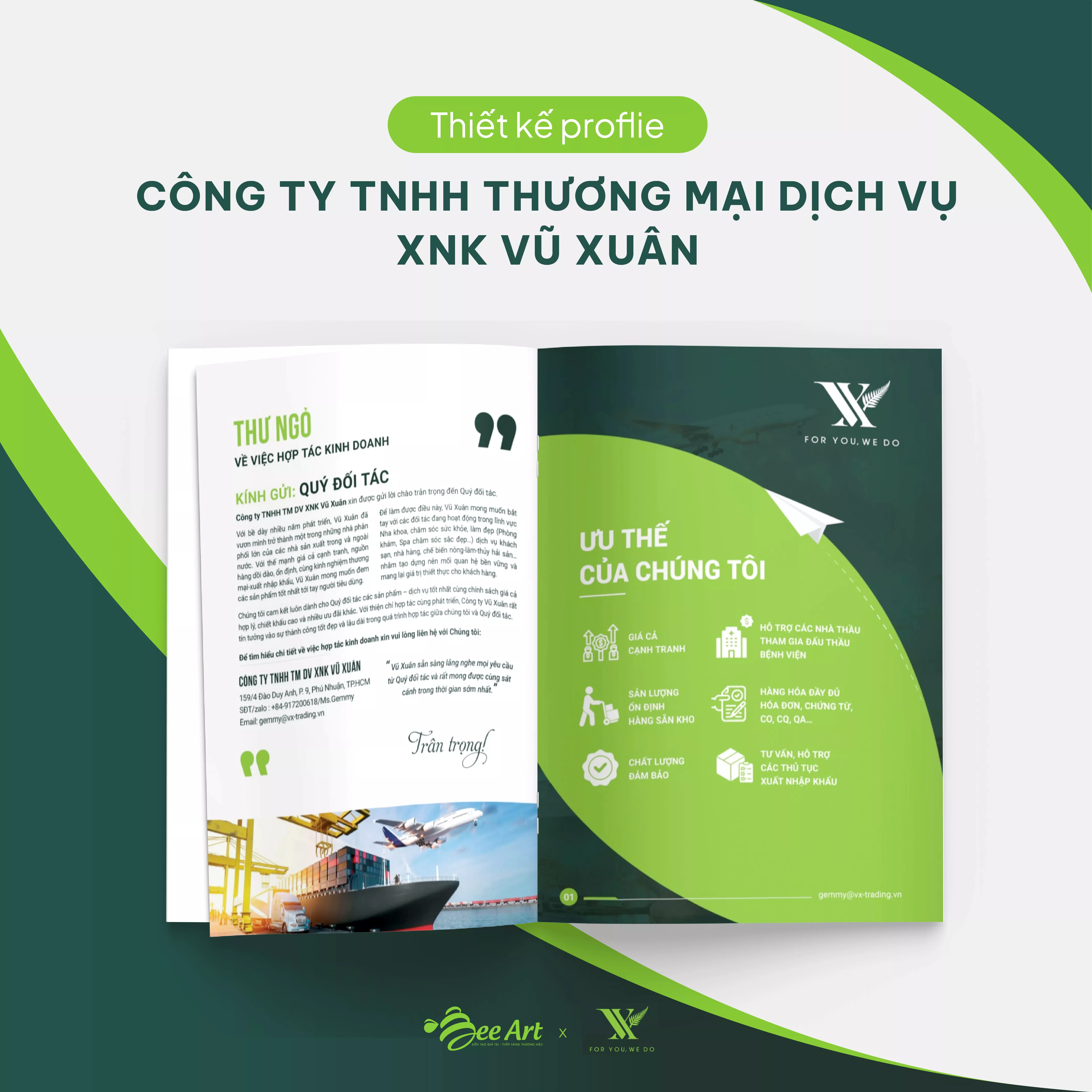 Thiết kế Catalogue Công ty TNHH TM DV XNK Vũ Xuân