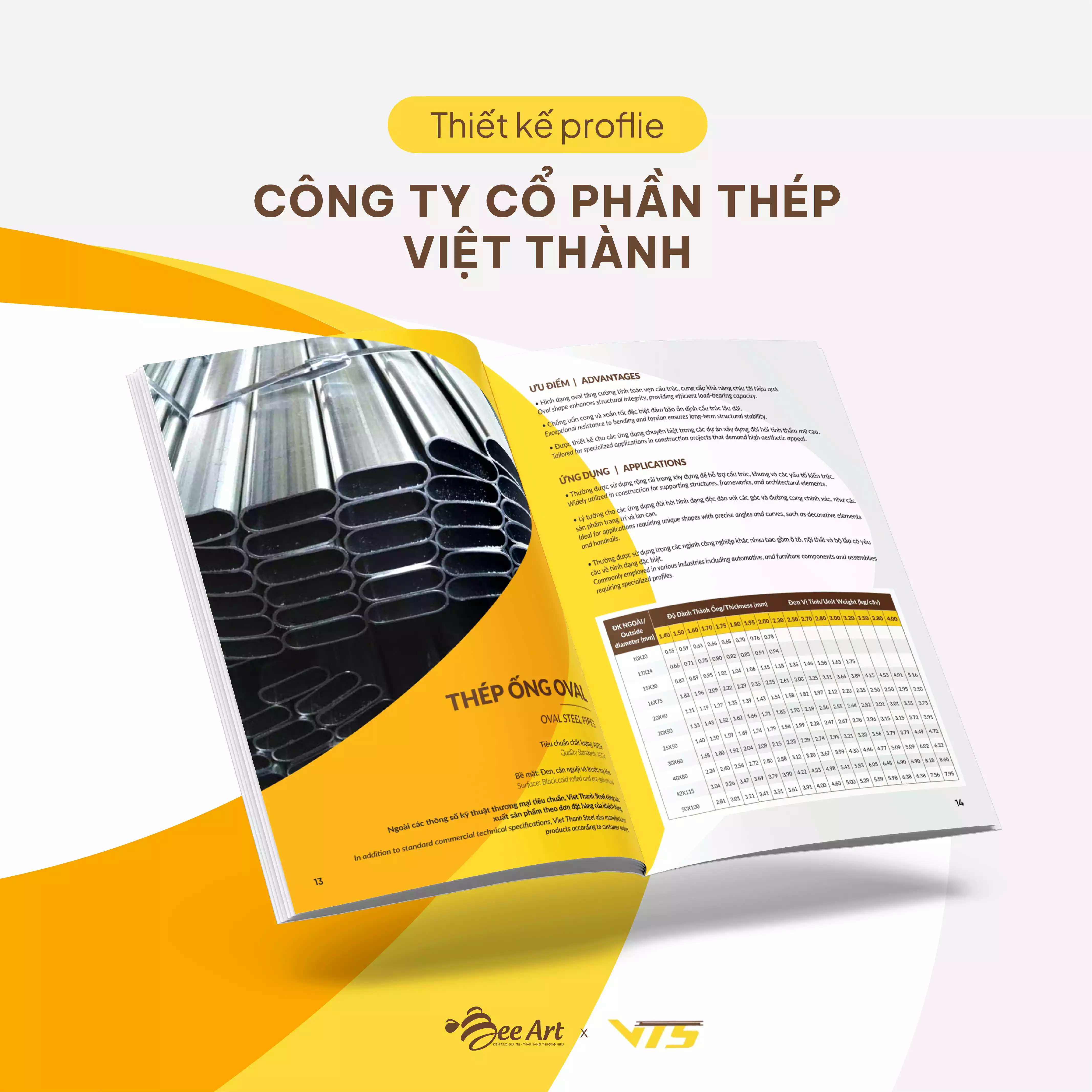 Thiết kế Catalog Công ty CP Thép Việt Thành