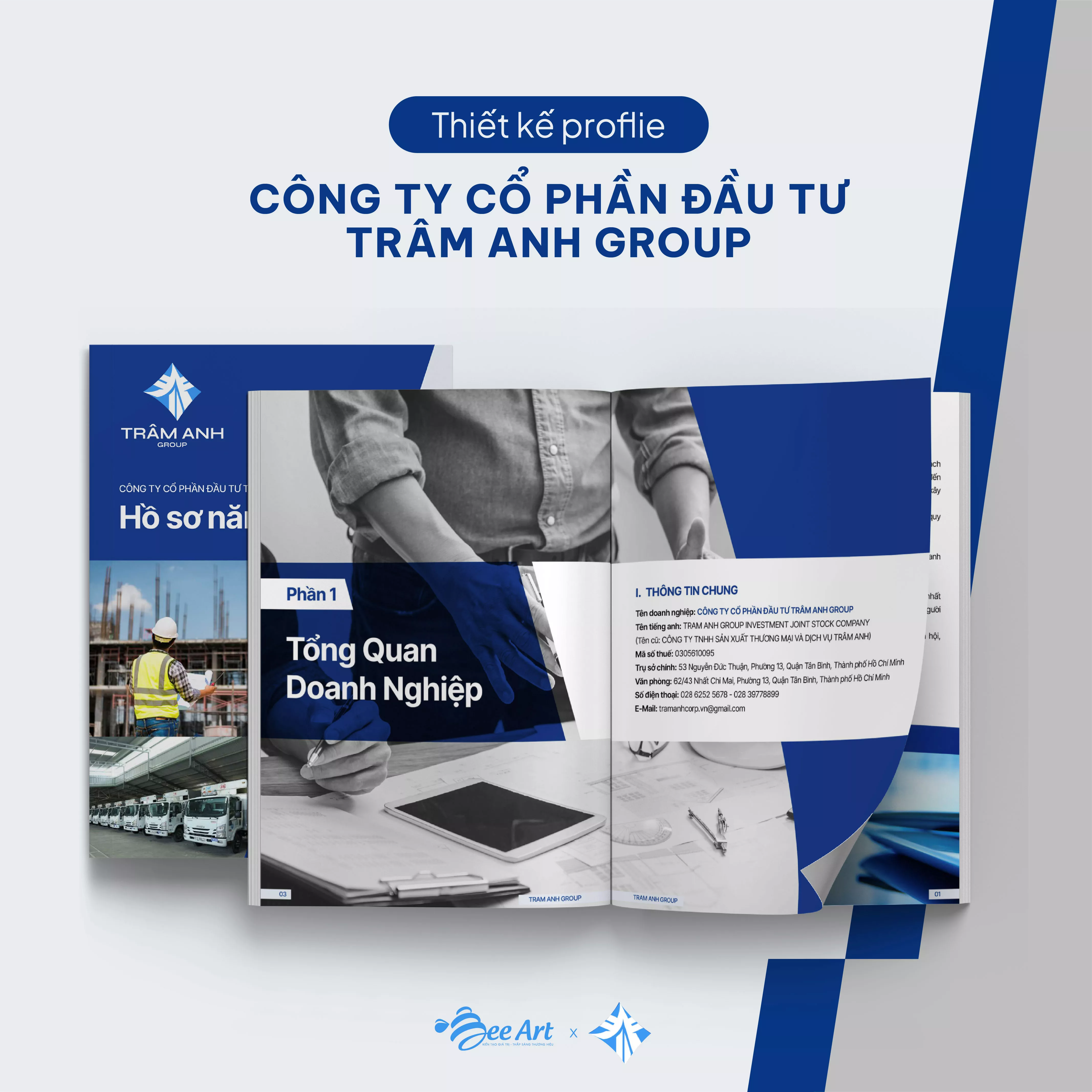 Thiết kế hồ sơ năng lực Công ty CP Đầu tư Trâm Anh Group