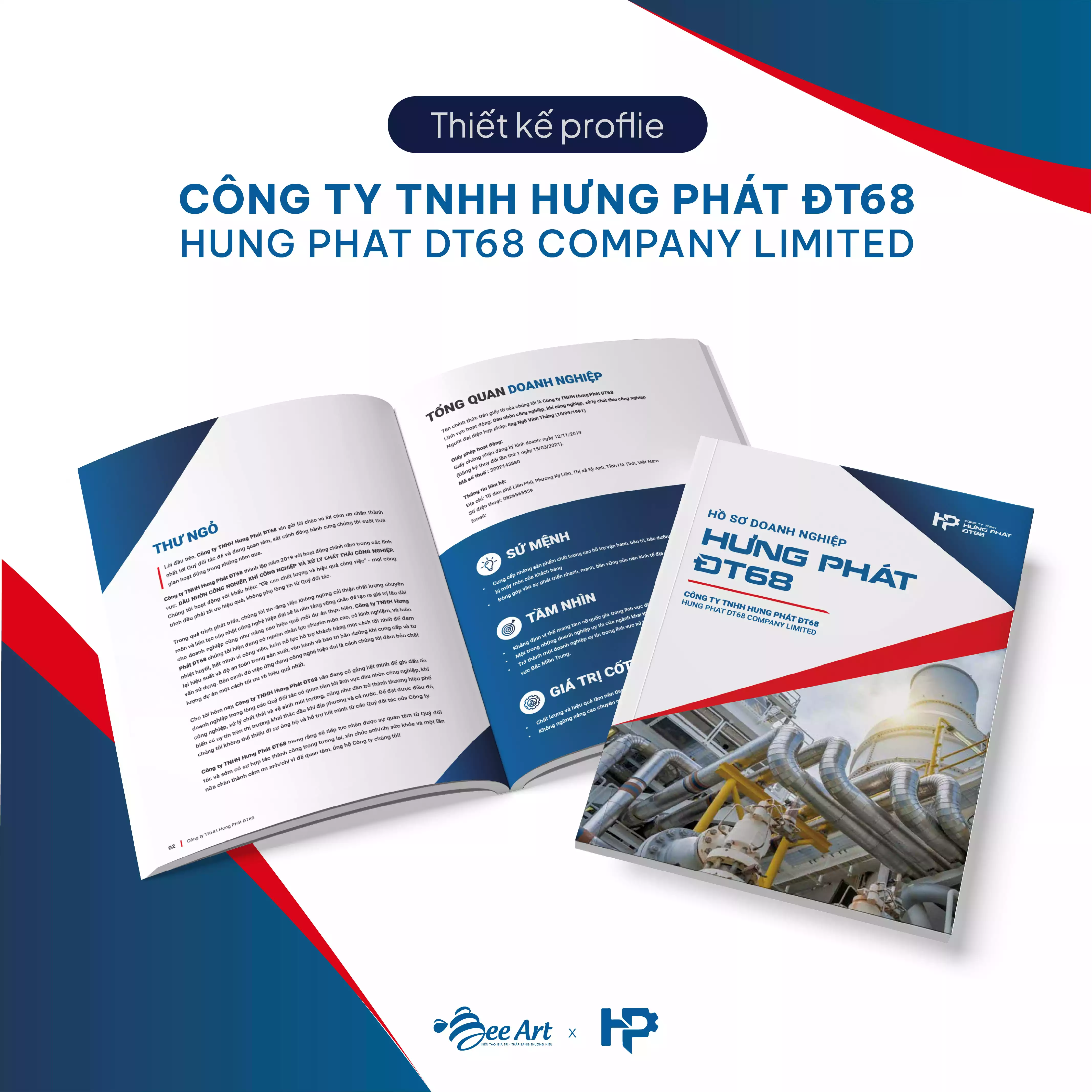 Thiết kế hồ sơ năng lực CÔNG TY TNHH HƯNG PHÁT ĐT68