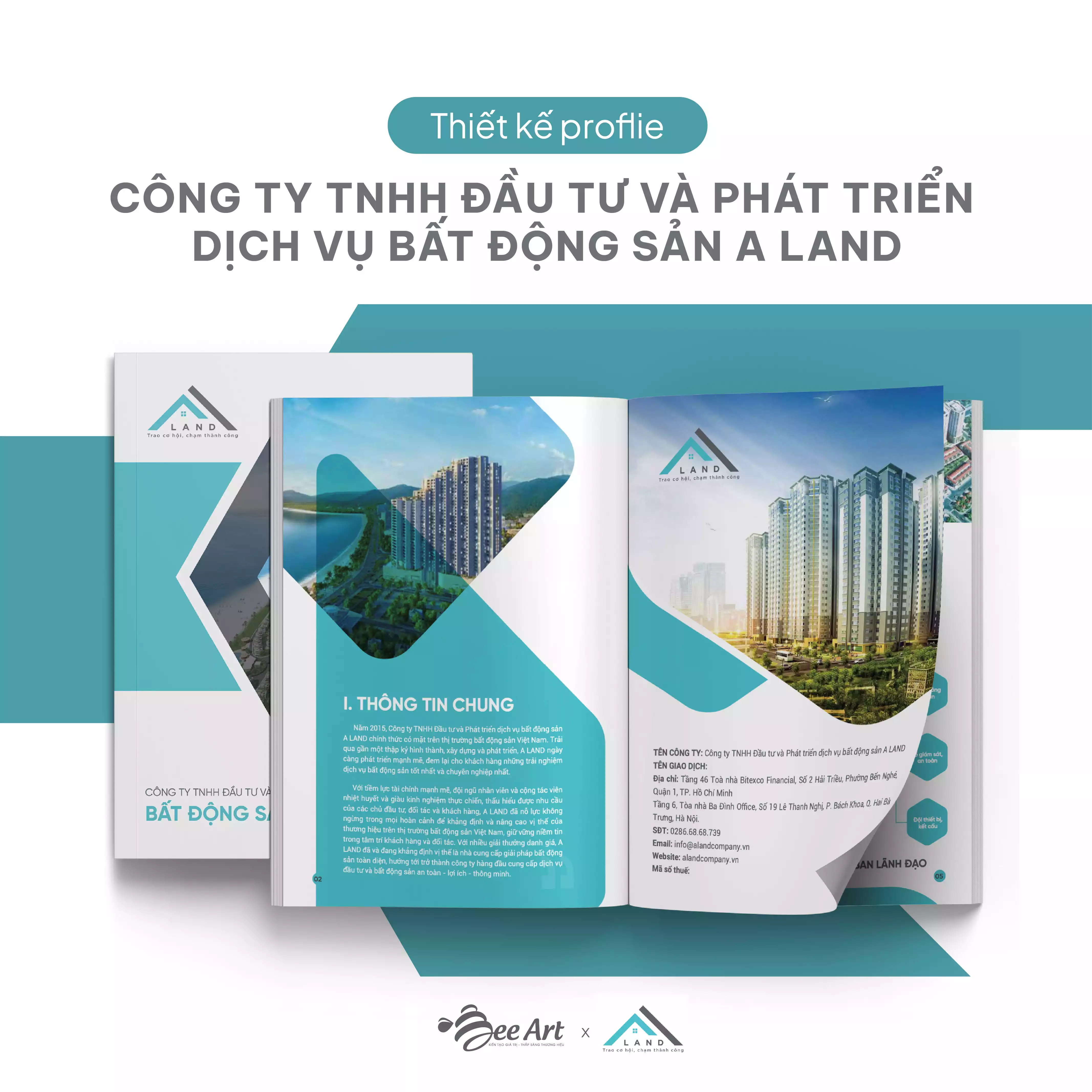 Thiết kế hồ sơ năng lực Công ty TNHH Đầu tư và phát triển Bất động sản A  LAND