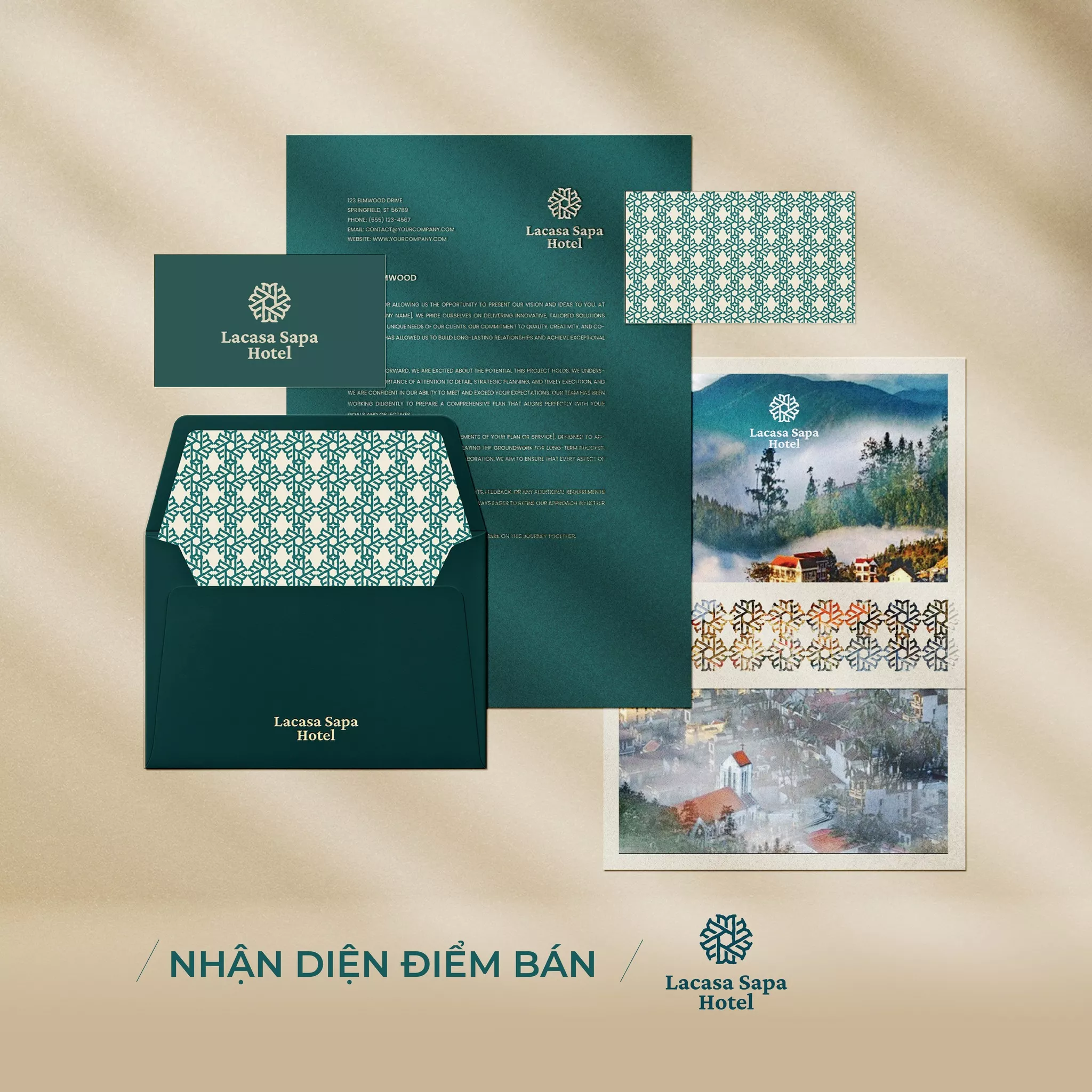 THIẾT KẾ NHẬN DIỆN ĐIỂM BÁN DỰ ÁN LACASA SAPA HOTEL