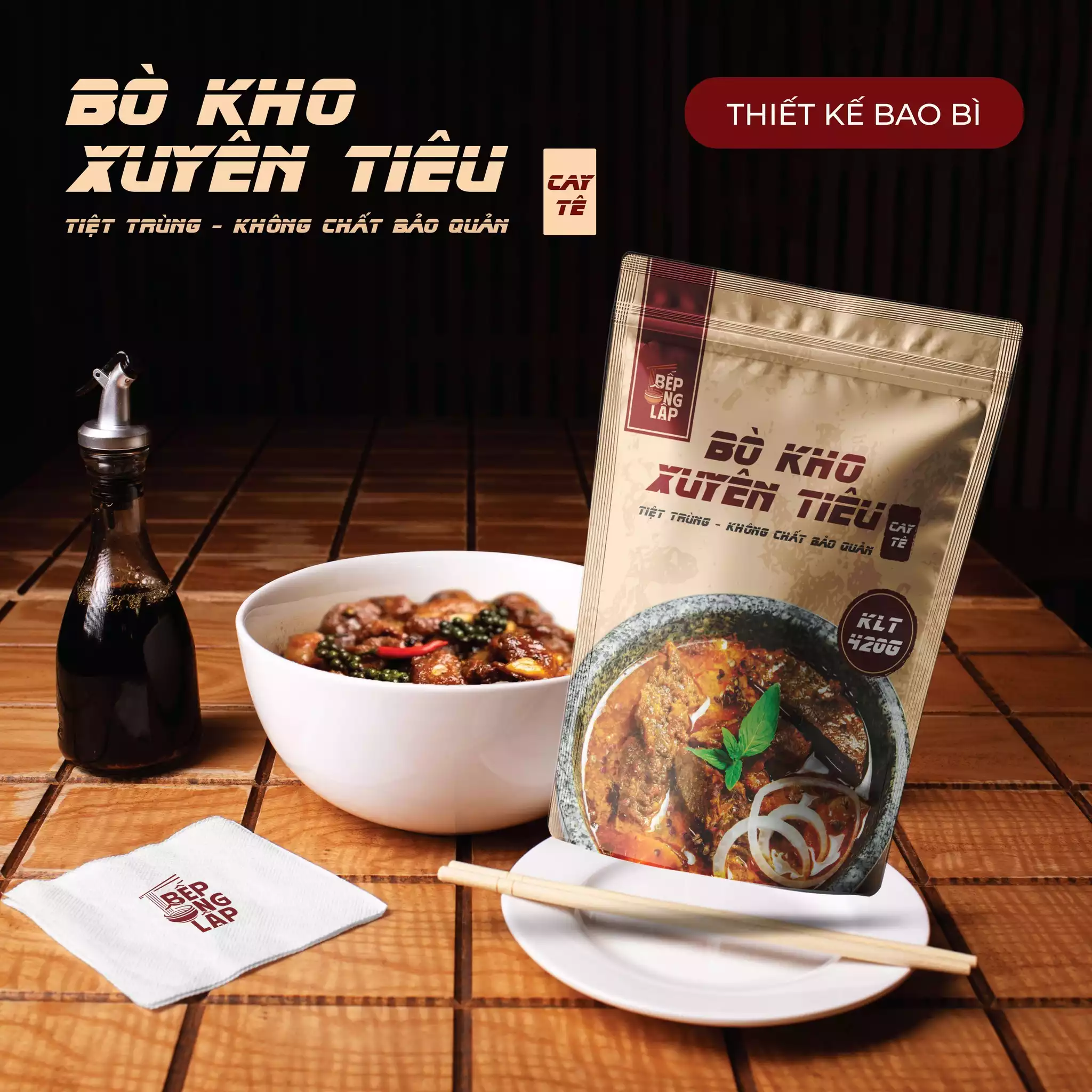 THIẾT KẾ BAO BÌ DỰ ÁN BÒ KHO XUYÊN TIÊU