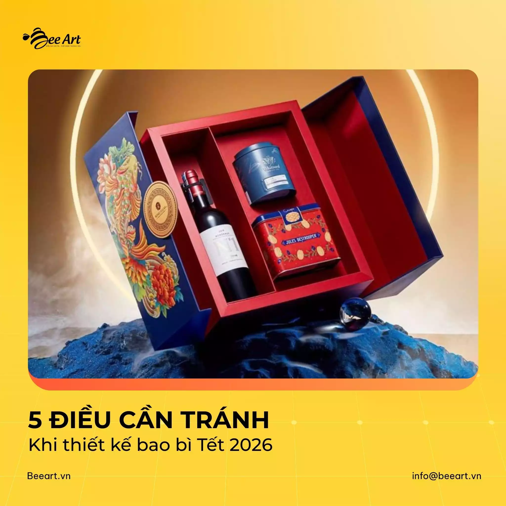 5 điều cần tránh khi thiết kế bao bì Tết 2026?