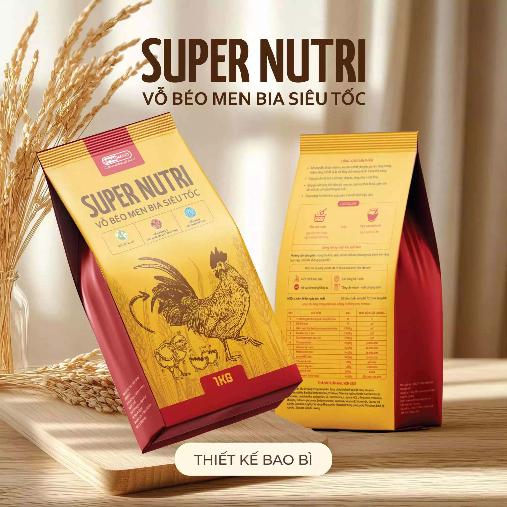 THIẾT KẾ BAO BÌ DỰ ÁN SUPER NUTRI