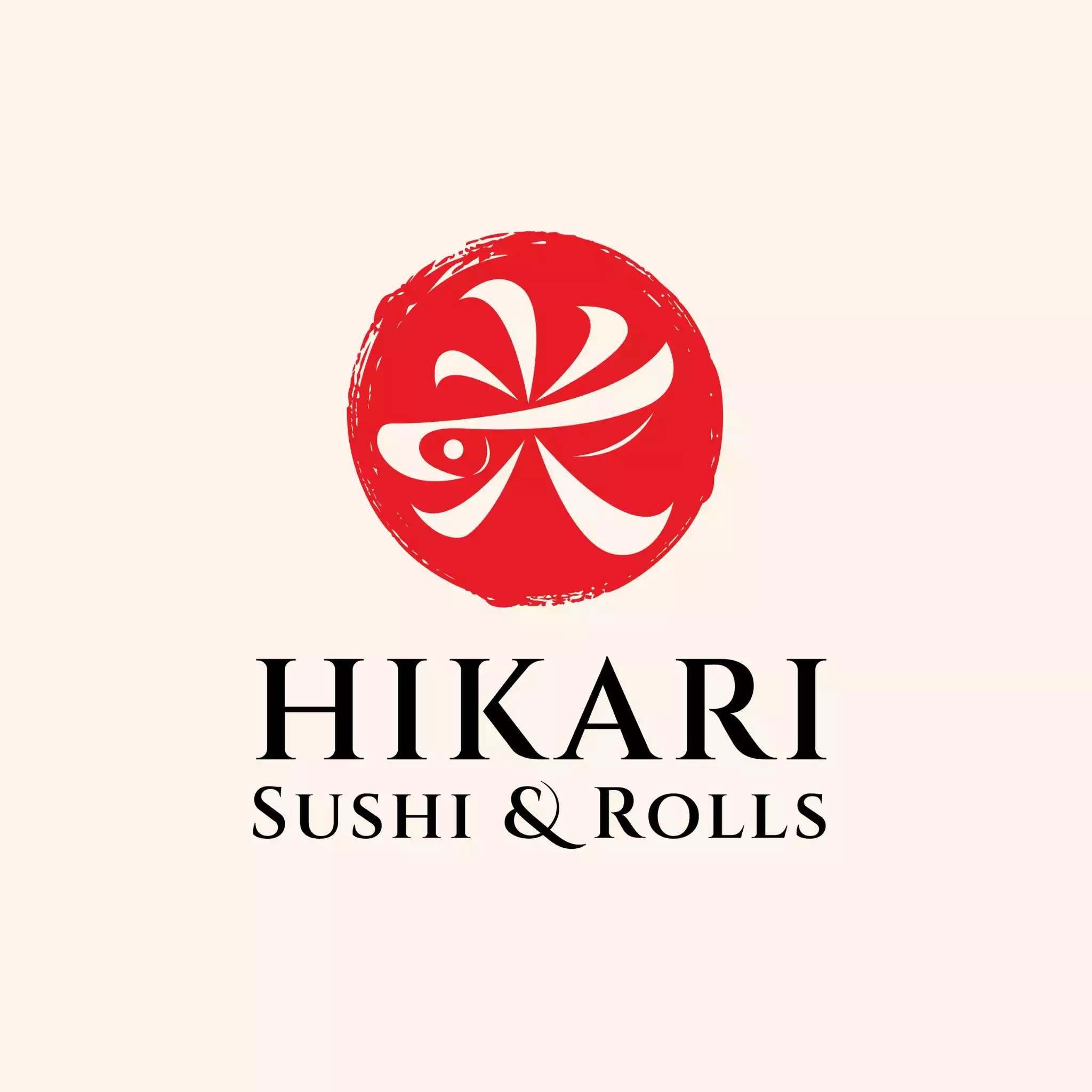 Thiết kế logo nhà hàng Nhật HIKARI