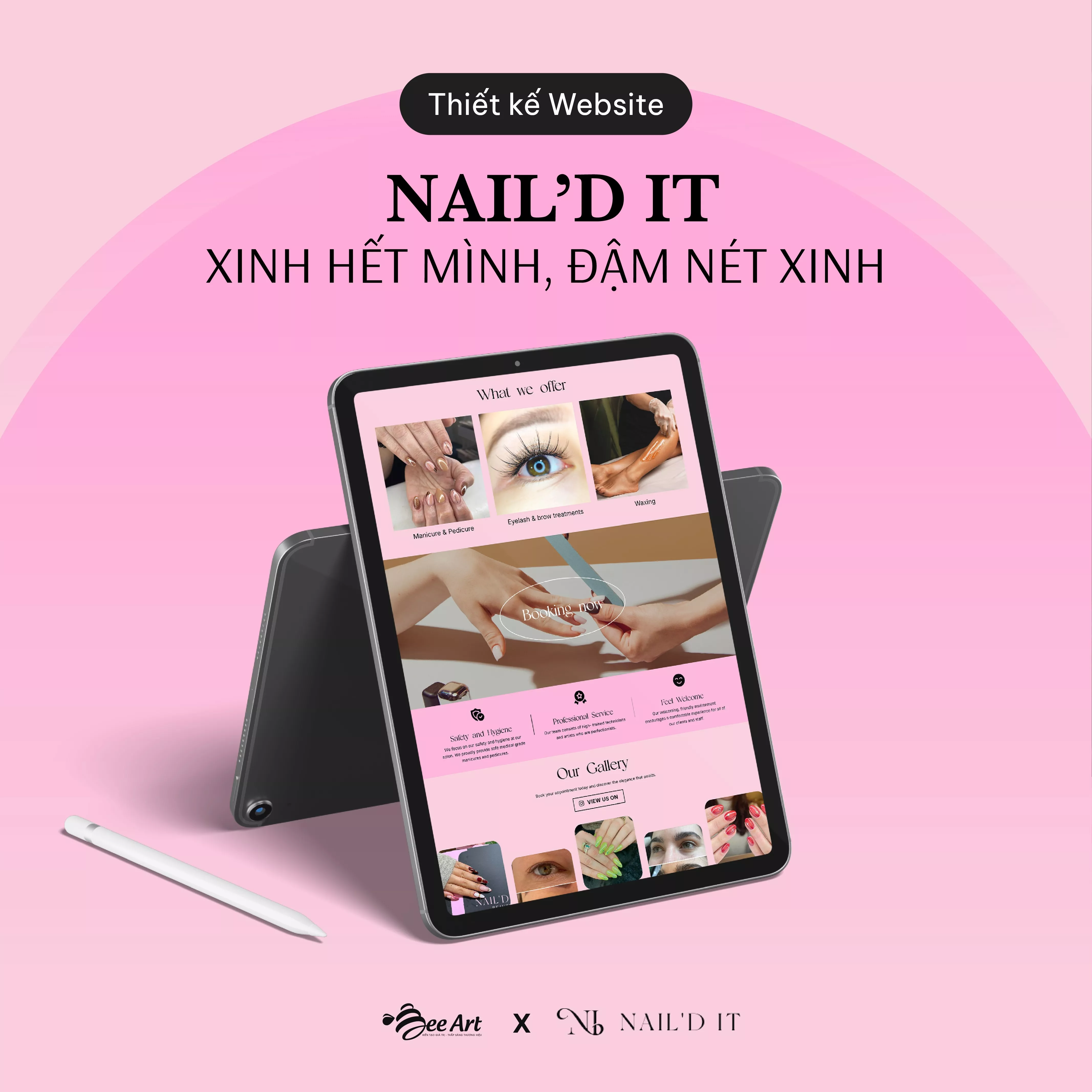 THIẾT KẾ WEBSITE NAIL'D IT