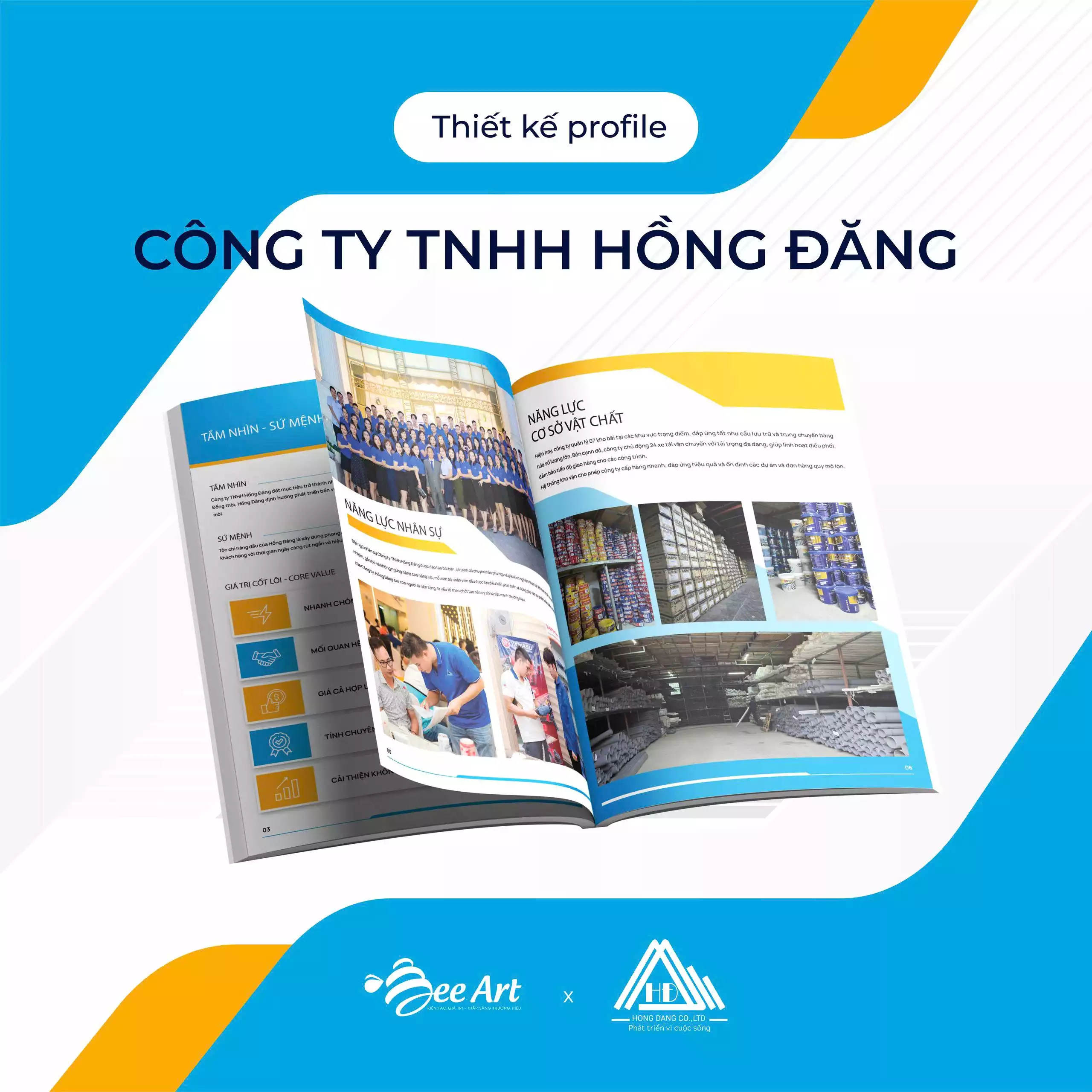 Thiết kế hồ sơ năng lực Công ty TNHH Hồng Đăng