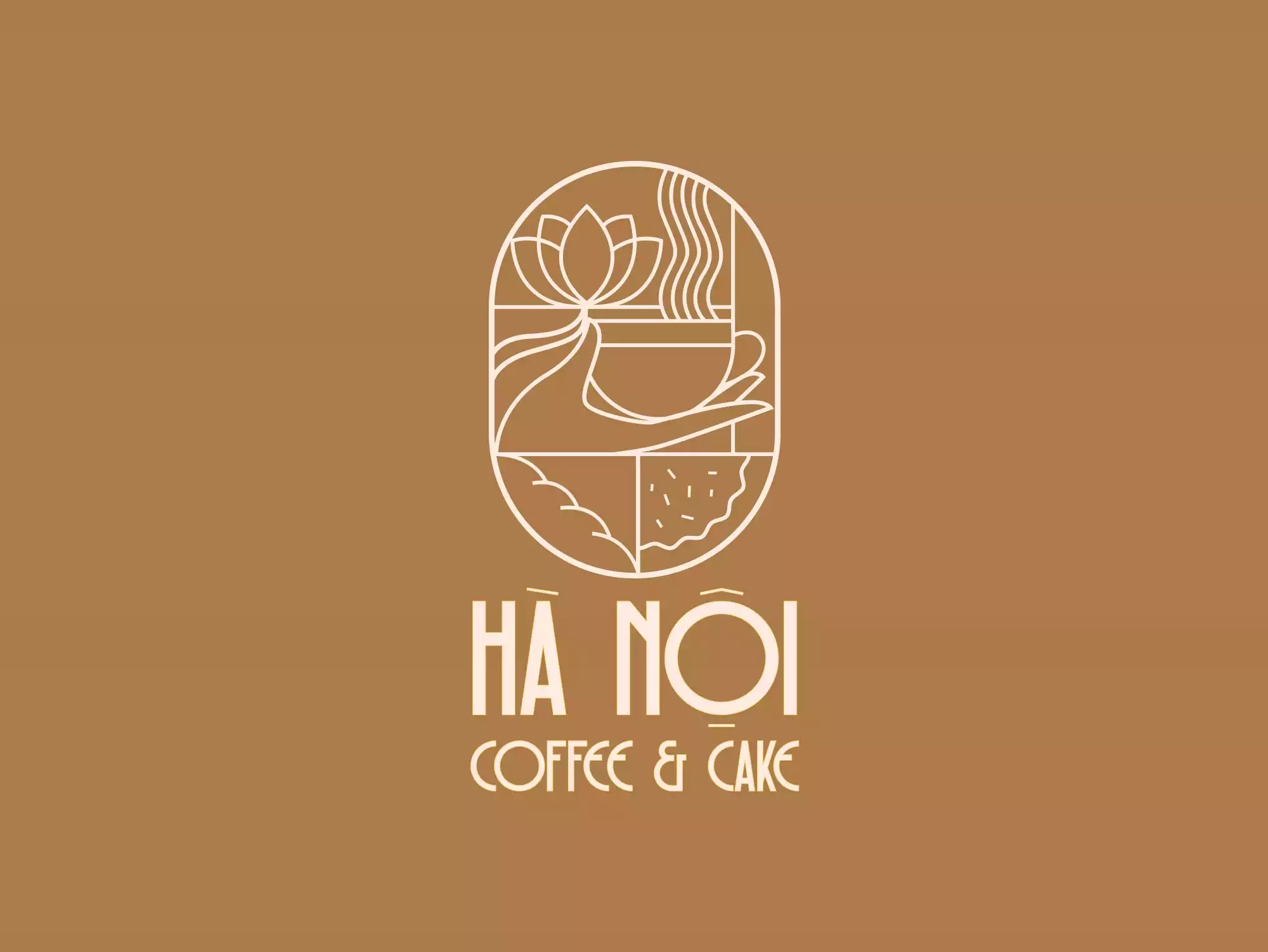 Thiết kế logo dự án Hà Nội Coffee & Cake