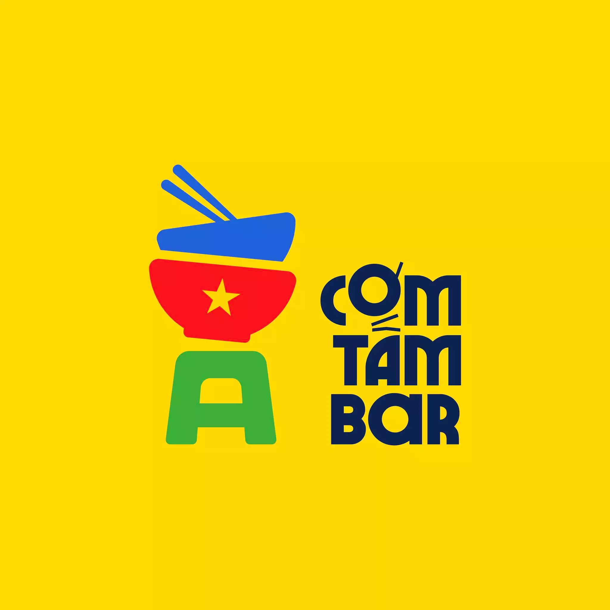 Thiết kế logo nhà hàng Cơm tấm Bar
