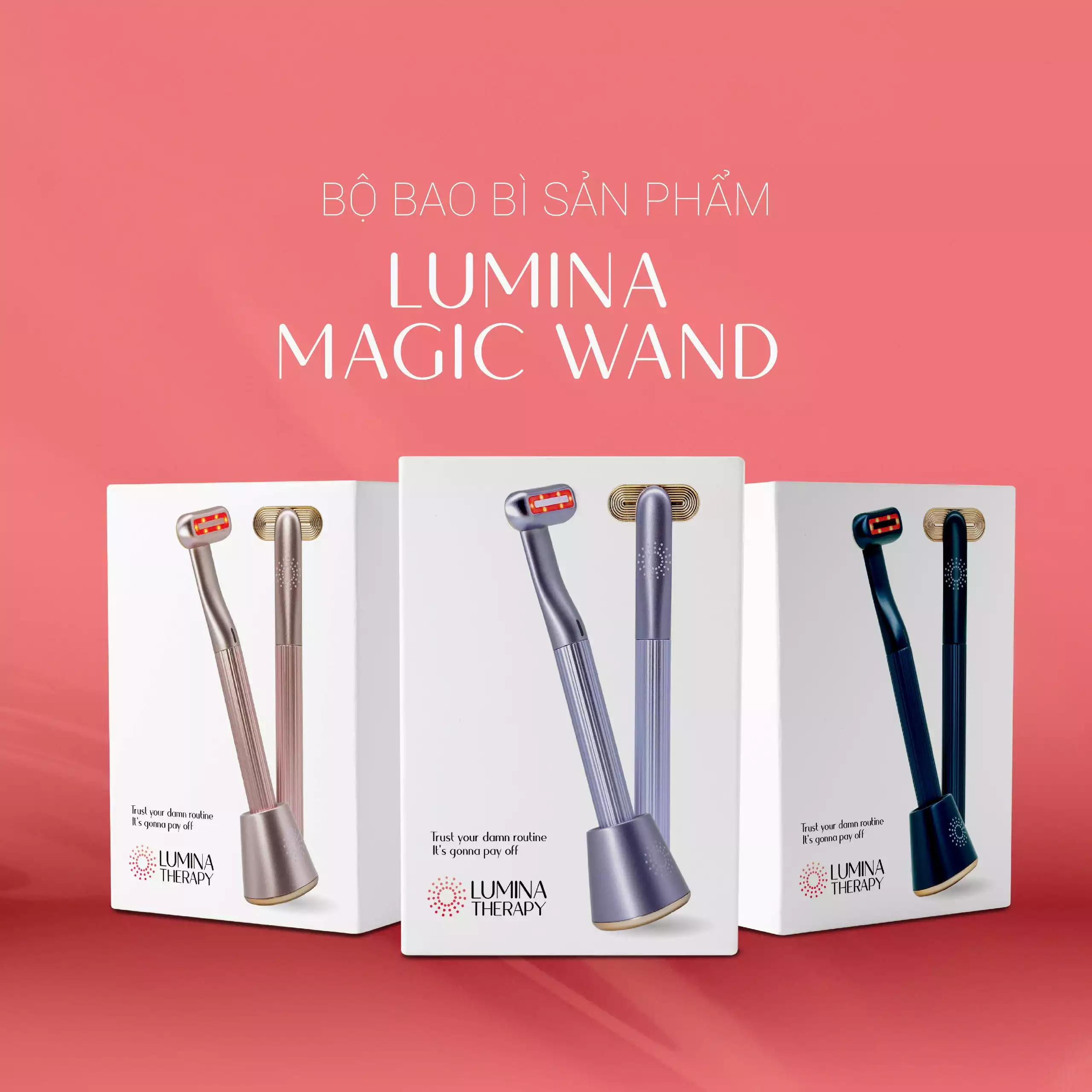 THIẾT KẾ BAO BÌ SẢN PHẨM CHĂM SÓC DA LUMINA MAGIC WAND