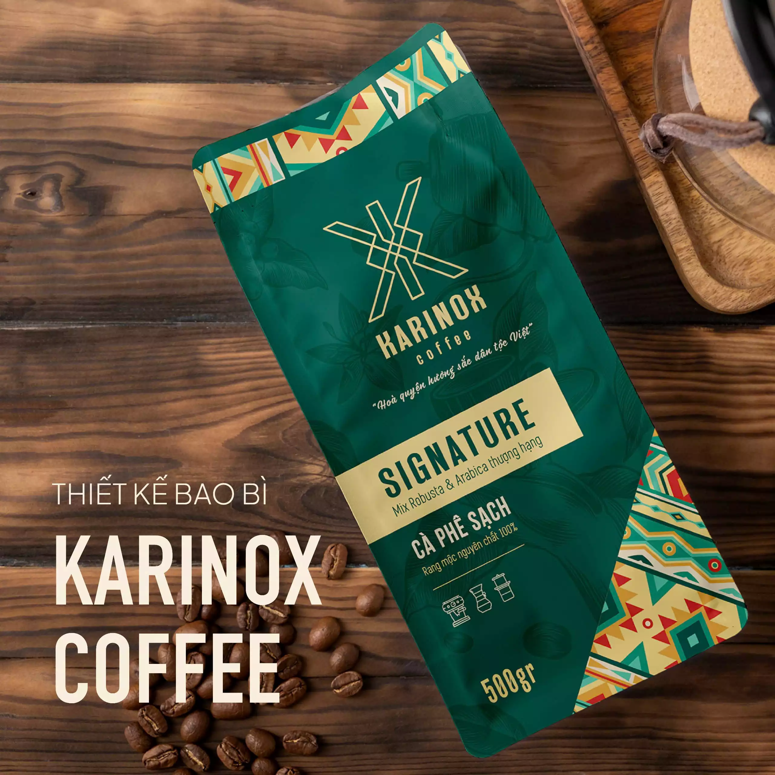 THIẾT KẾ BAO BÌ CÀ PHÊ KARINOX COFFEE