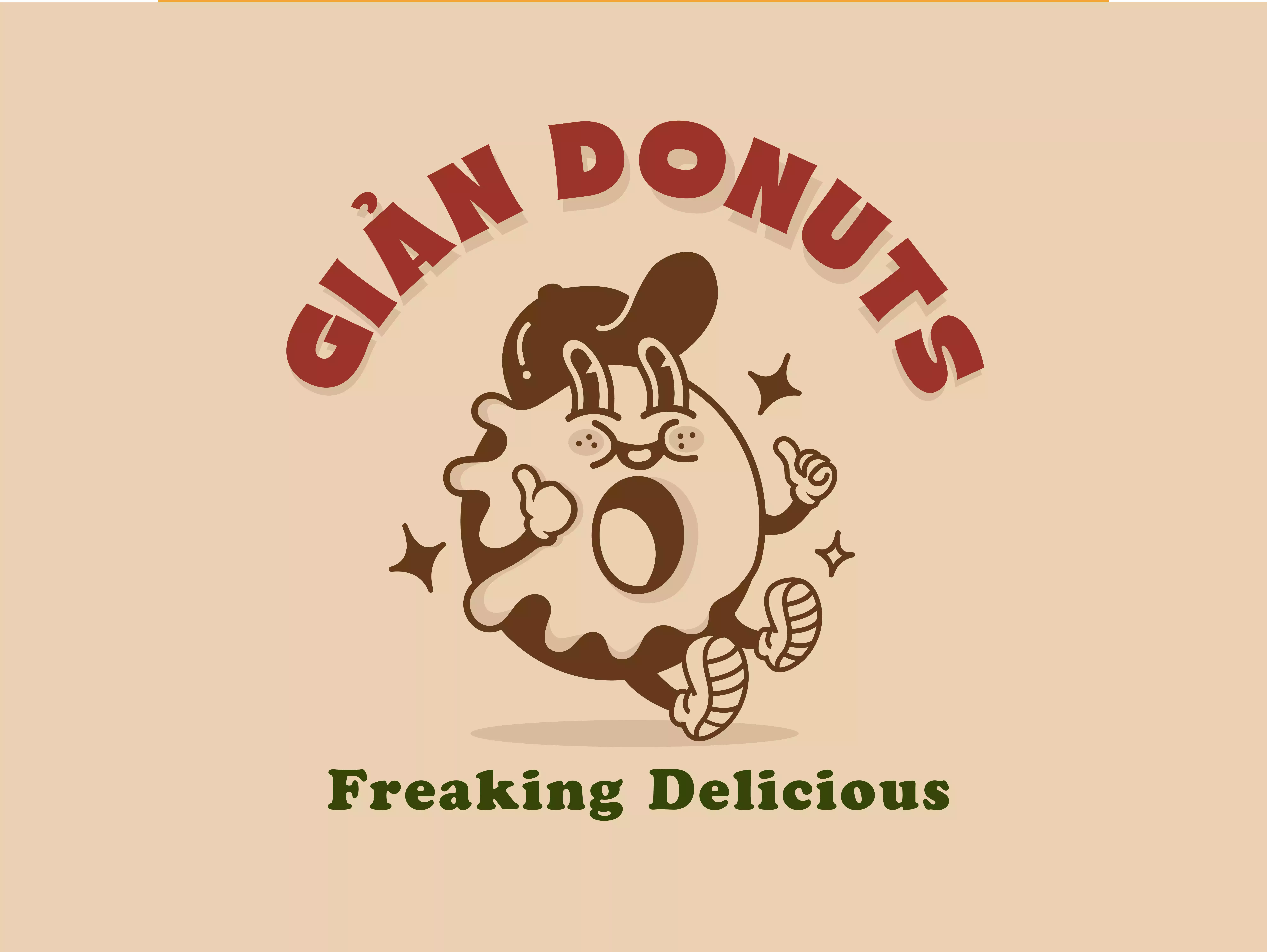 Thiết kế logo Tiệm bánh Giản Donuts