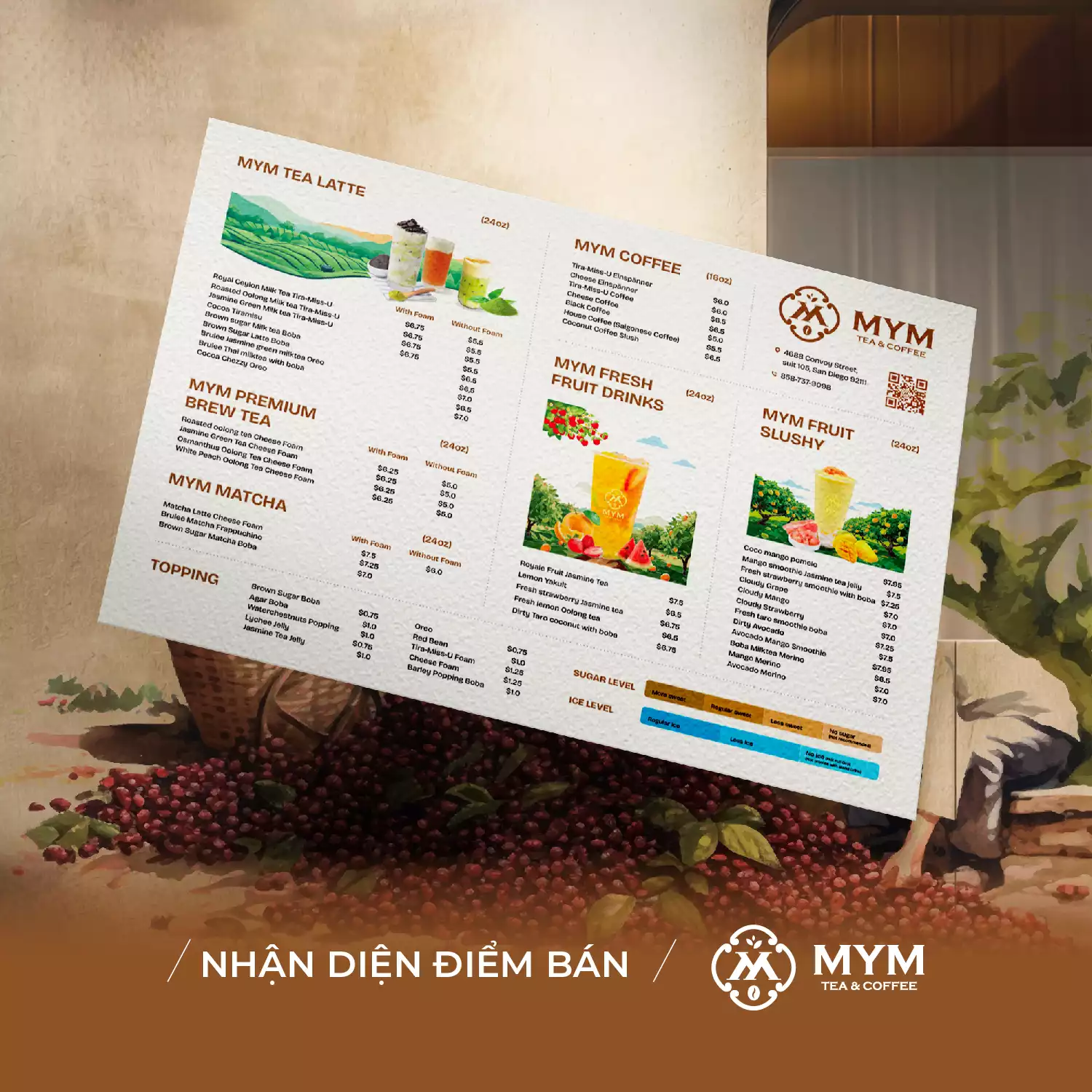 THIẾT KẾ NHẬN DIỆN ĐIỂM BÁN DỰ ÁN MYM