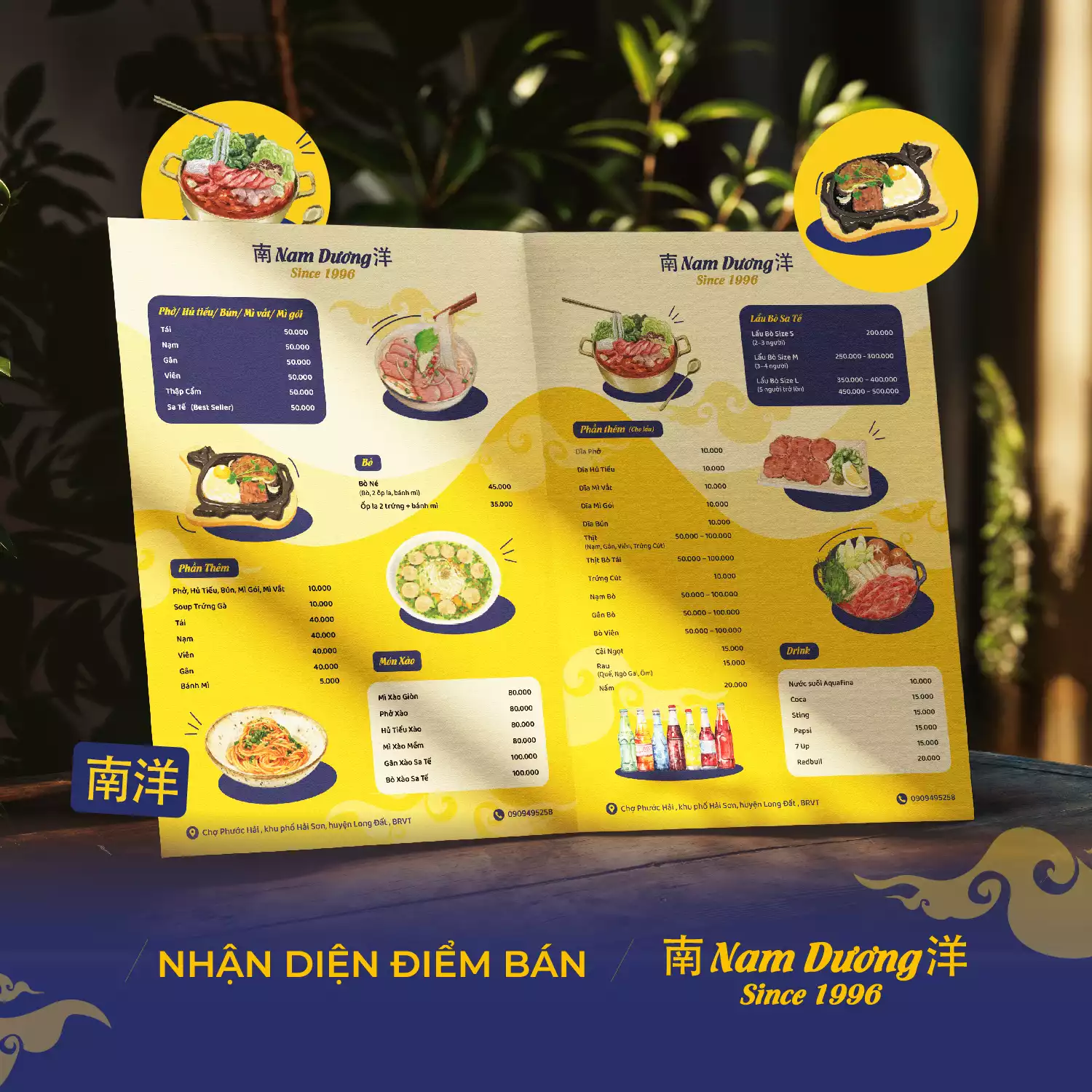 THIẾT KẾ NHẬN DIỆN ĐIỂM BÁN NAM DƯƠNG