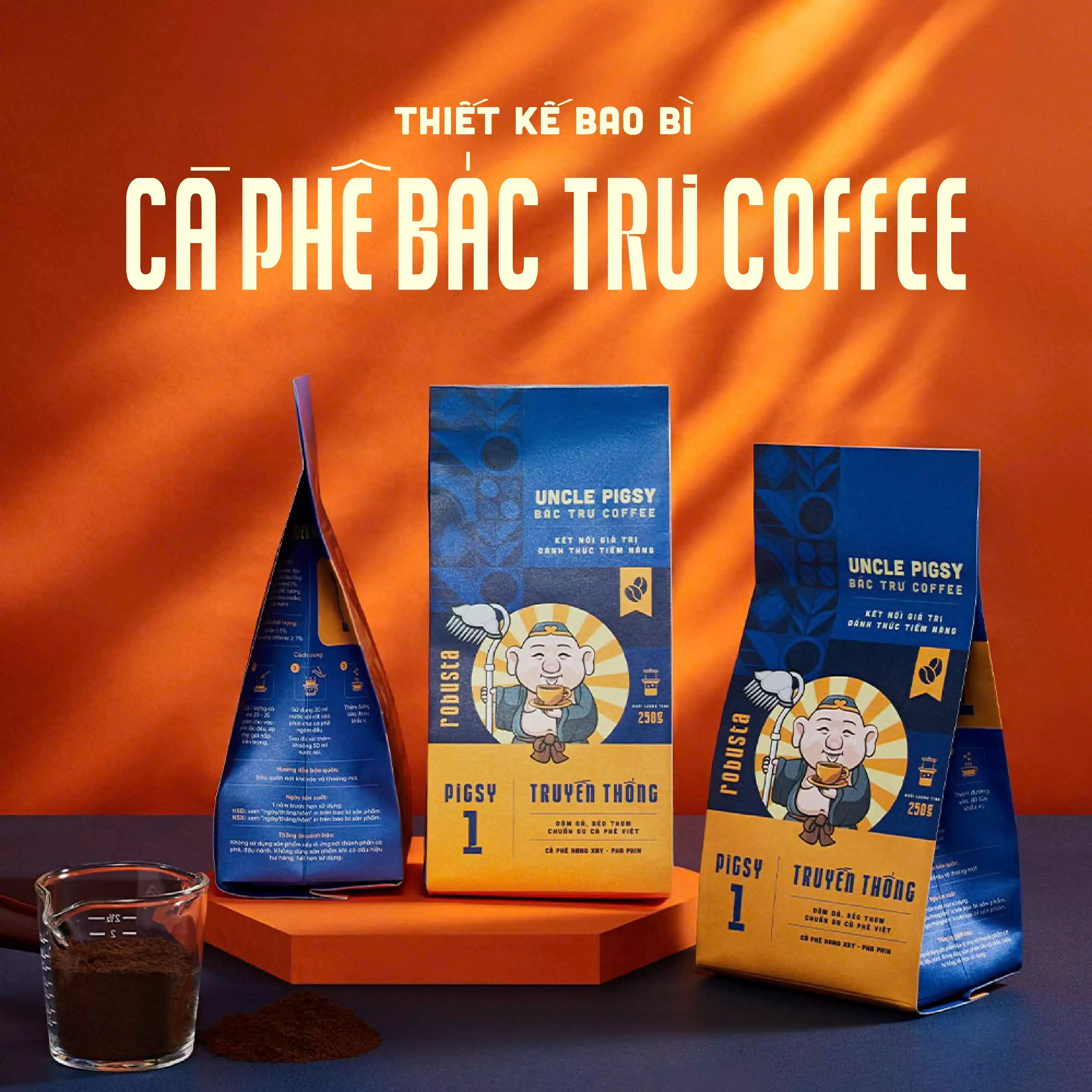 THIẾT KẾ BAO BÌ CÀ PHÊ BÁC TRƯ COFFEE