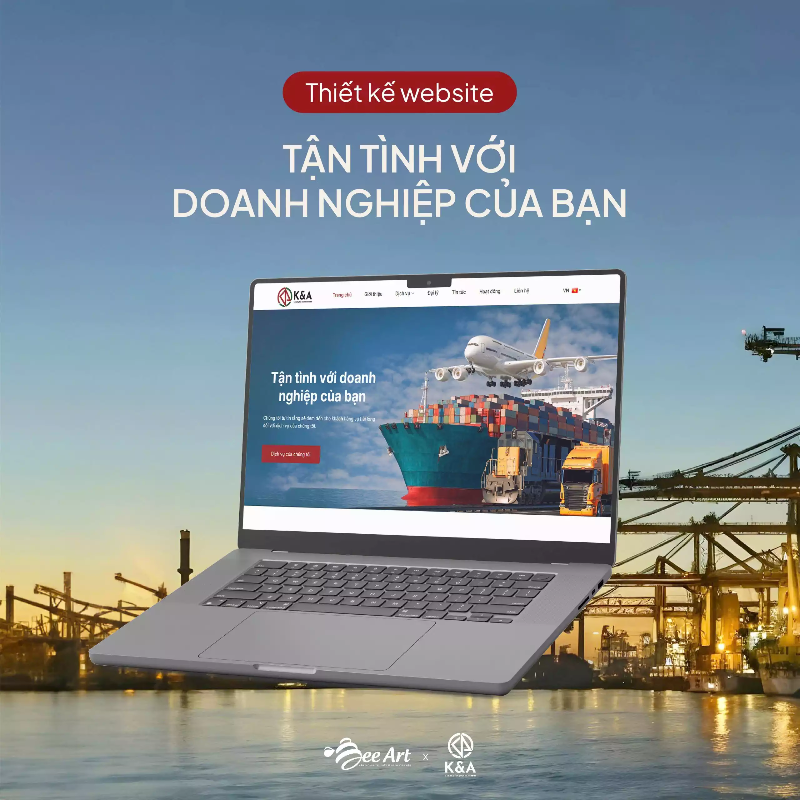 Thiết kế website công ty K&A