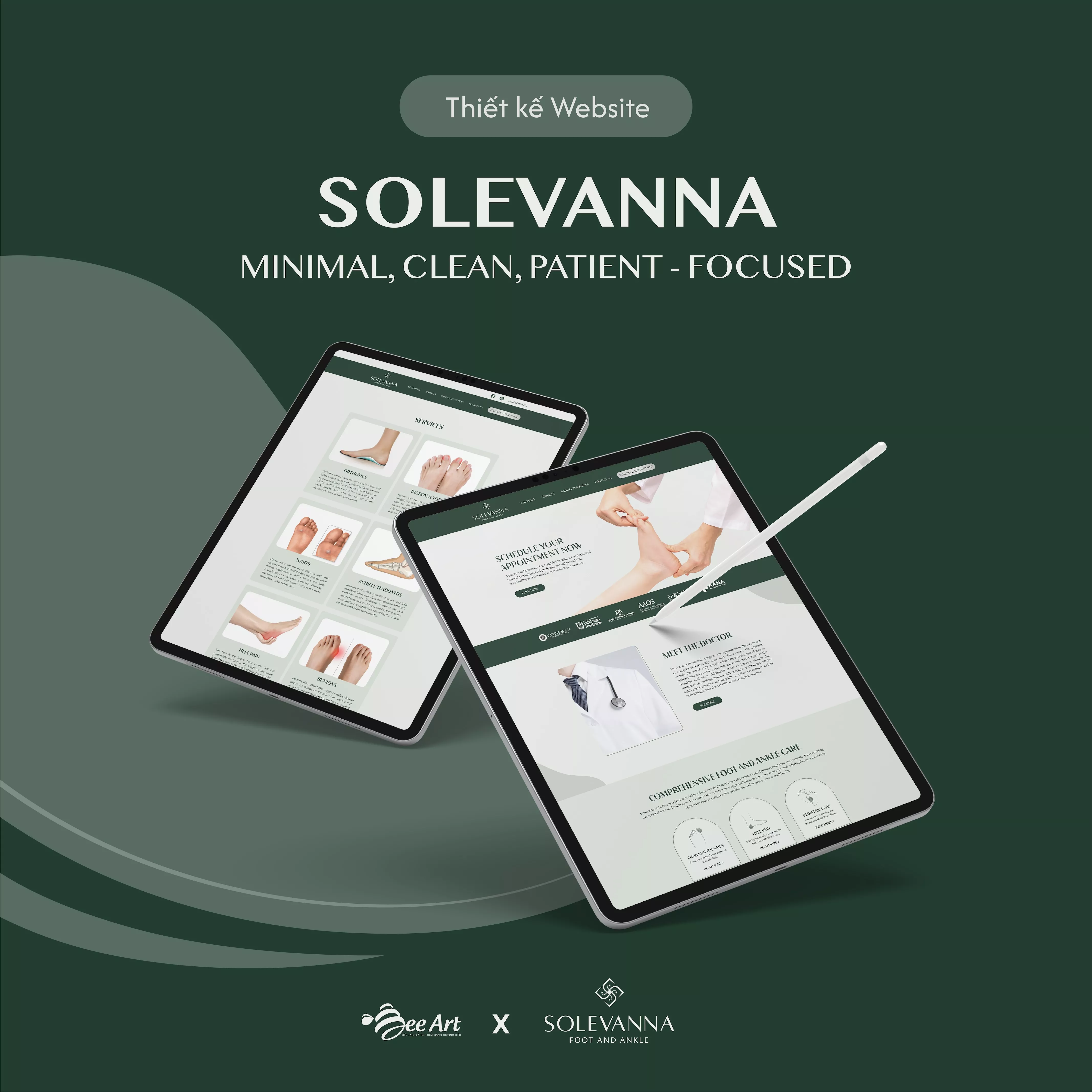 Thiết kế website thương hiệu Solevanna