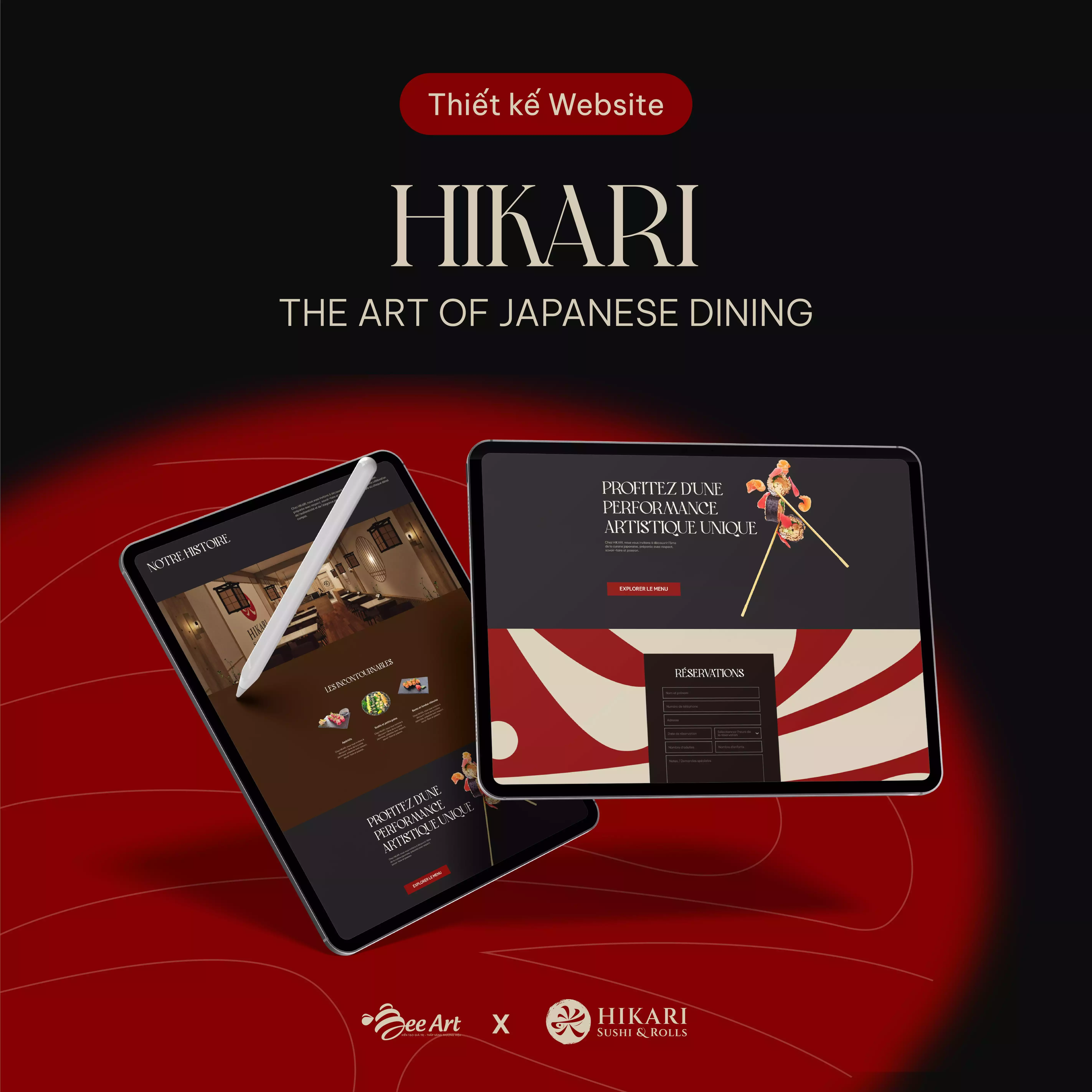 Thiết kế website thương hiệu HIKARI