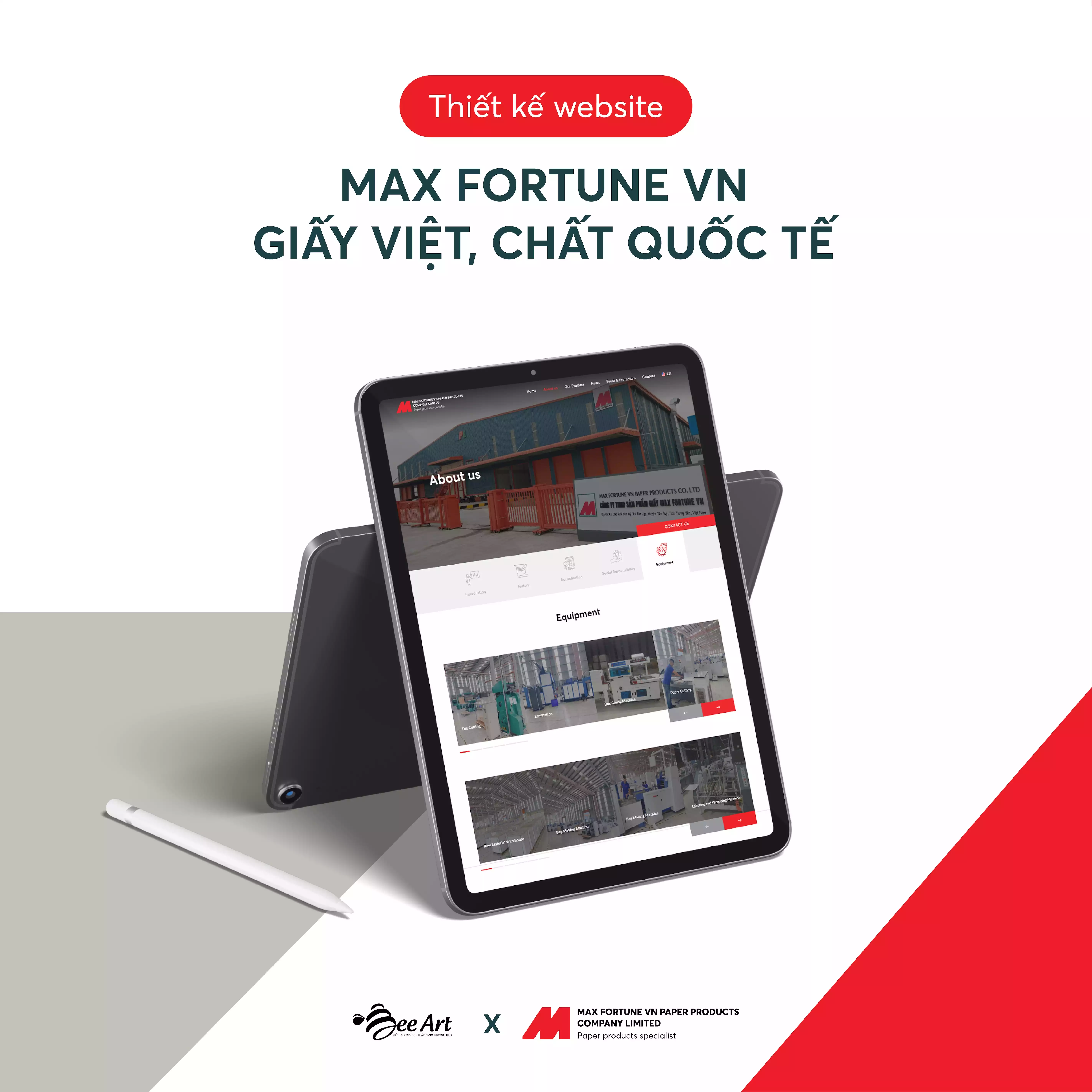 Thiết kế website thương hiệu Max Fortune VN