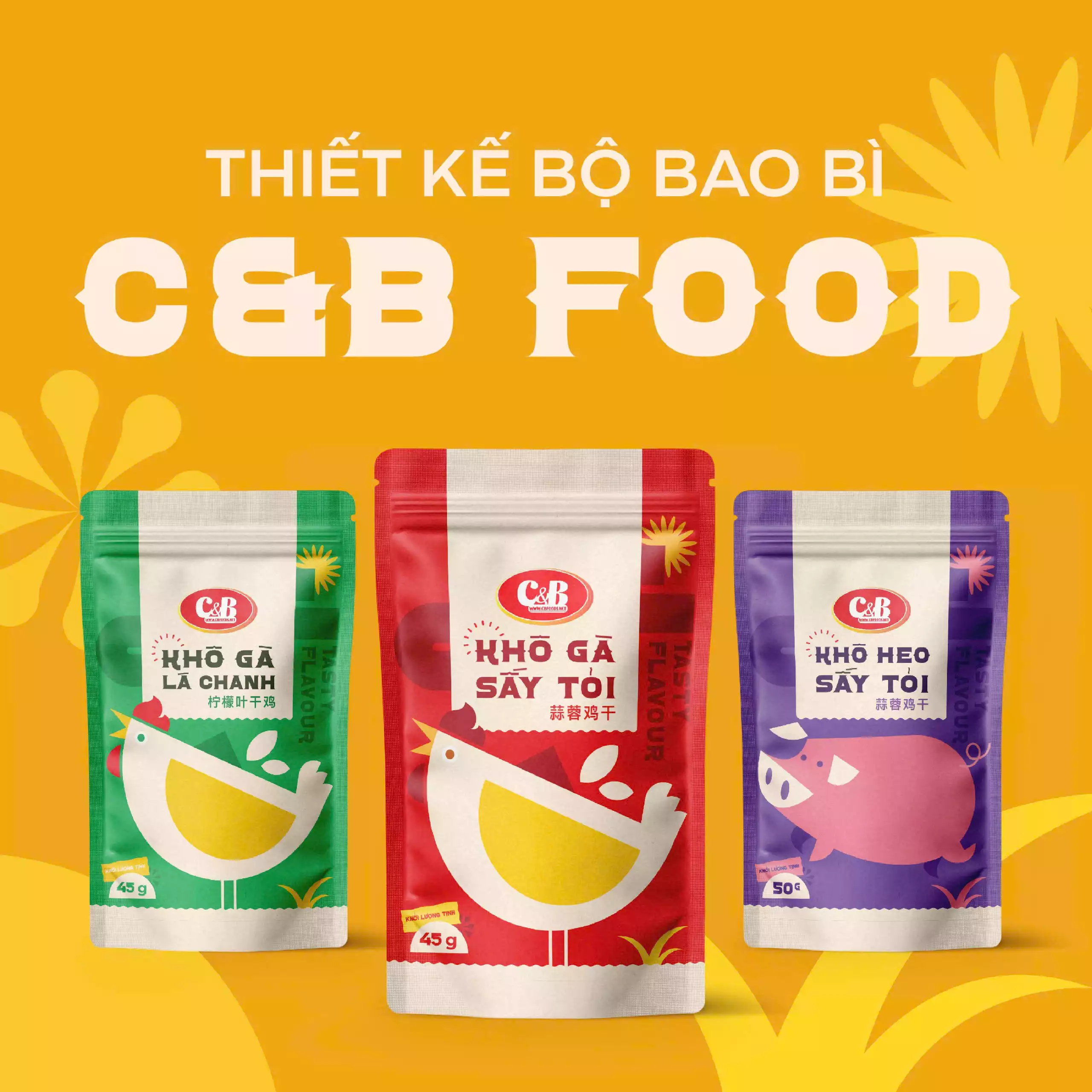 Thiết kế bao bì C&B Food