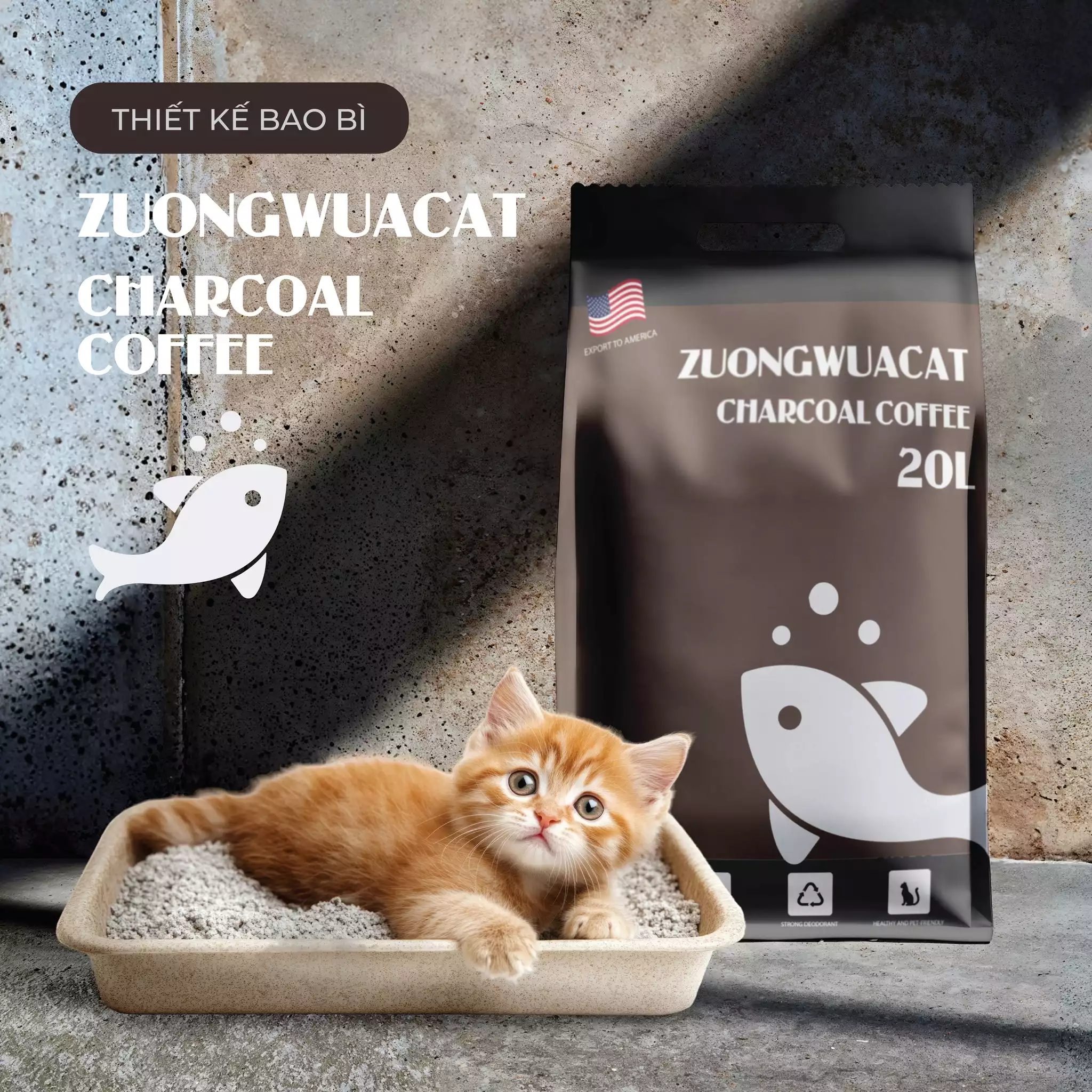 THIẾT KẾ BAO BÌ DỰ ÁN CÁT MÈO ZUONGWUACAT