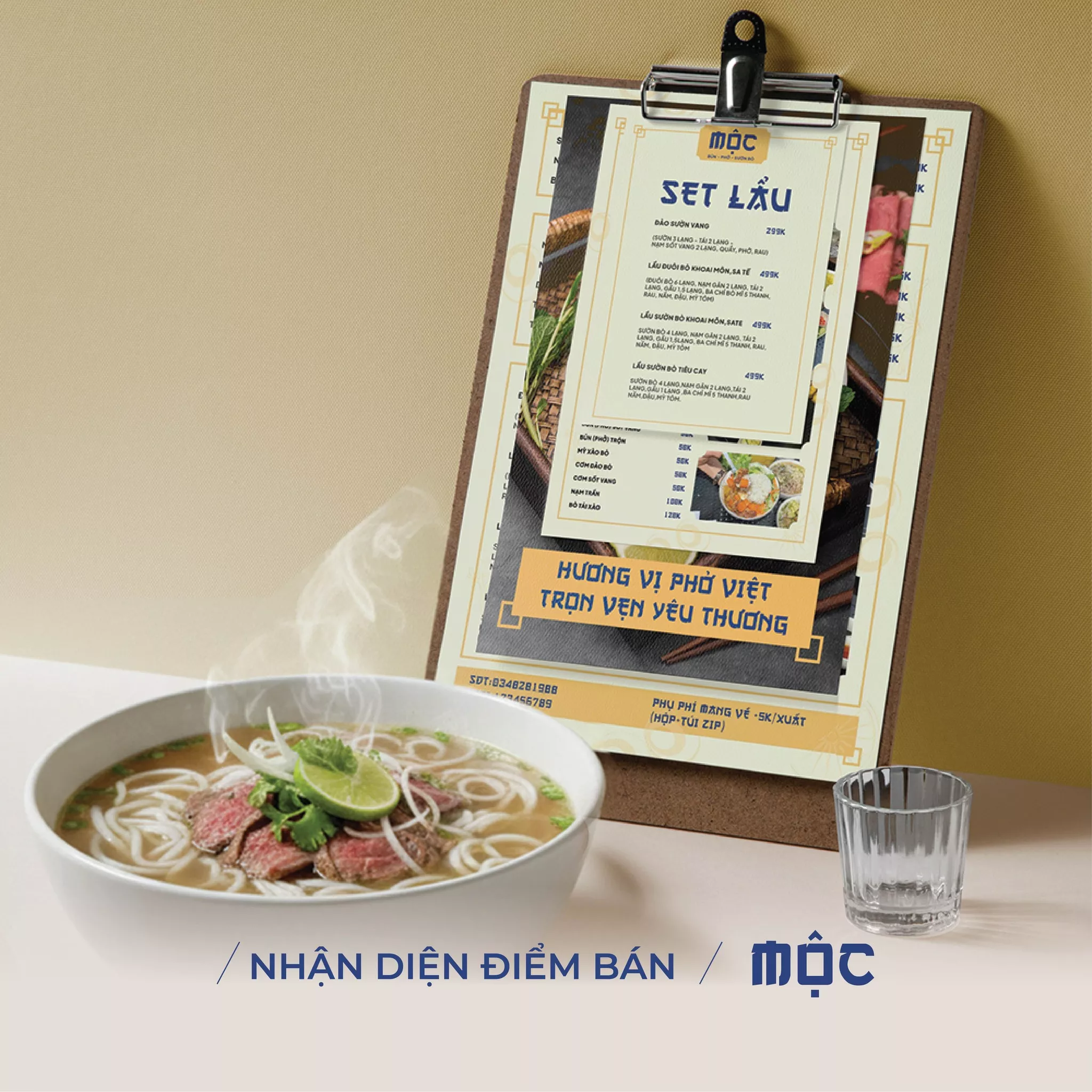 THIẾT KẾ NHẬN DIỆN ĐIỂM BÁN MỘC