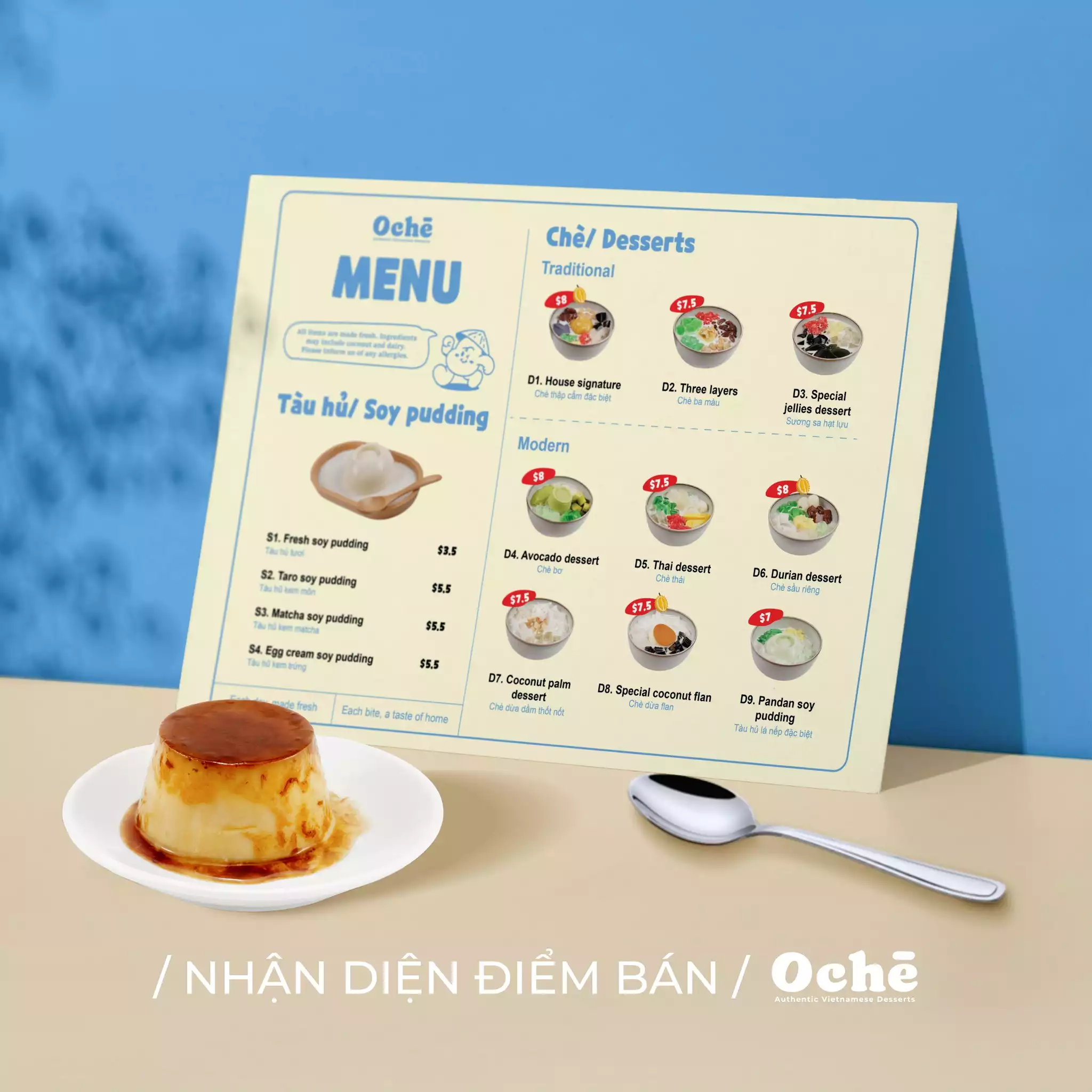 THIẾT KẾ NHẬN DIỆN ĐIỂM BÁN OCHÈ