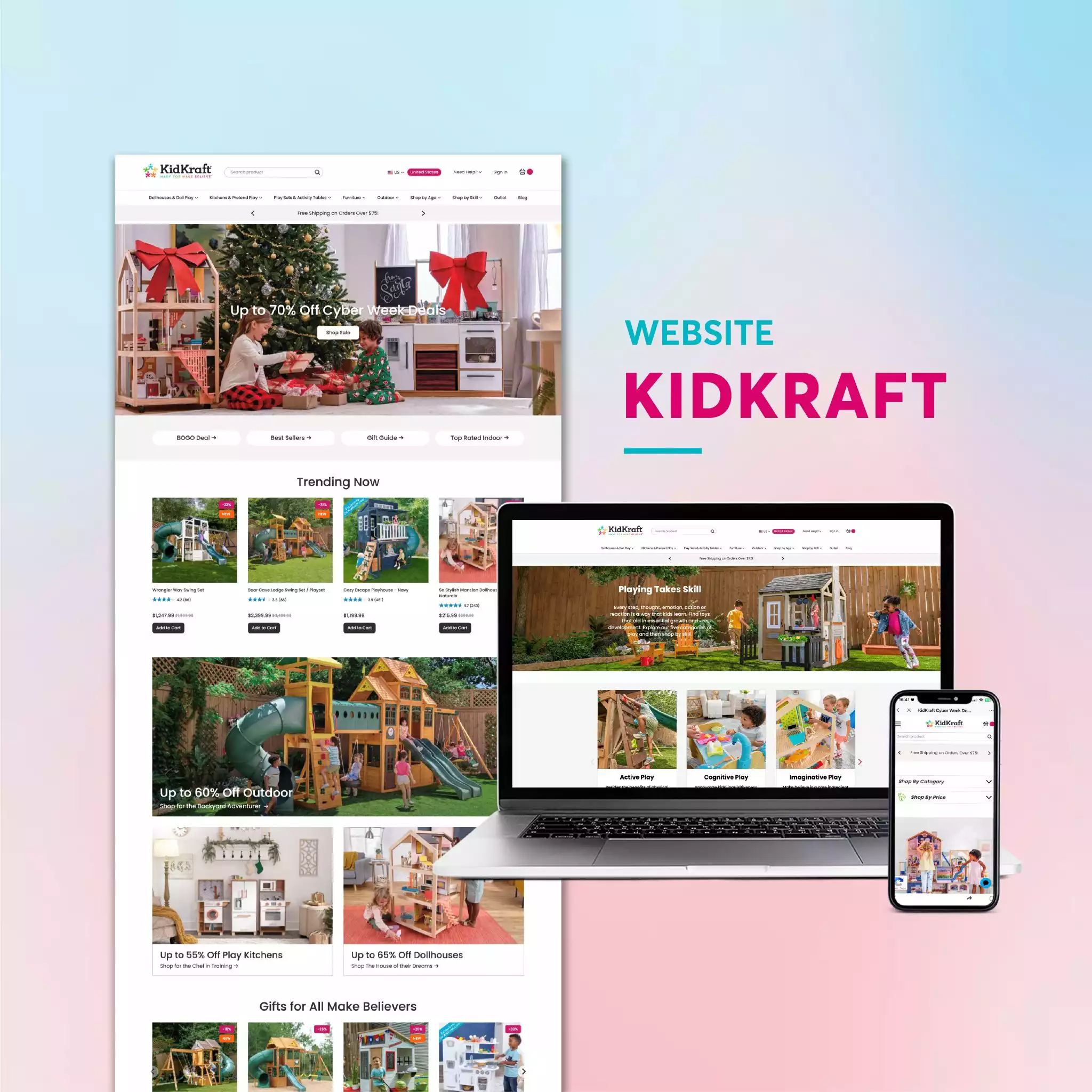 Thiết kế website thương hiệu KidKraft