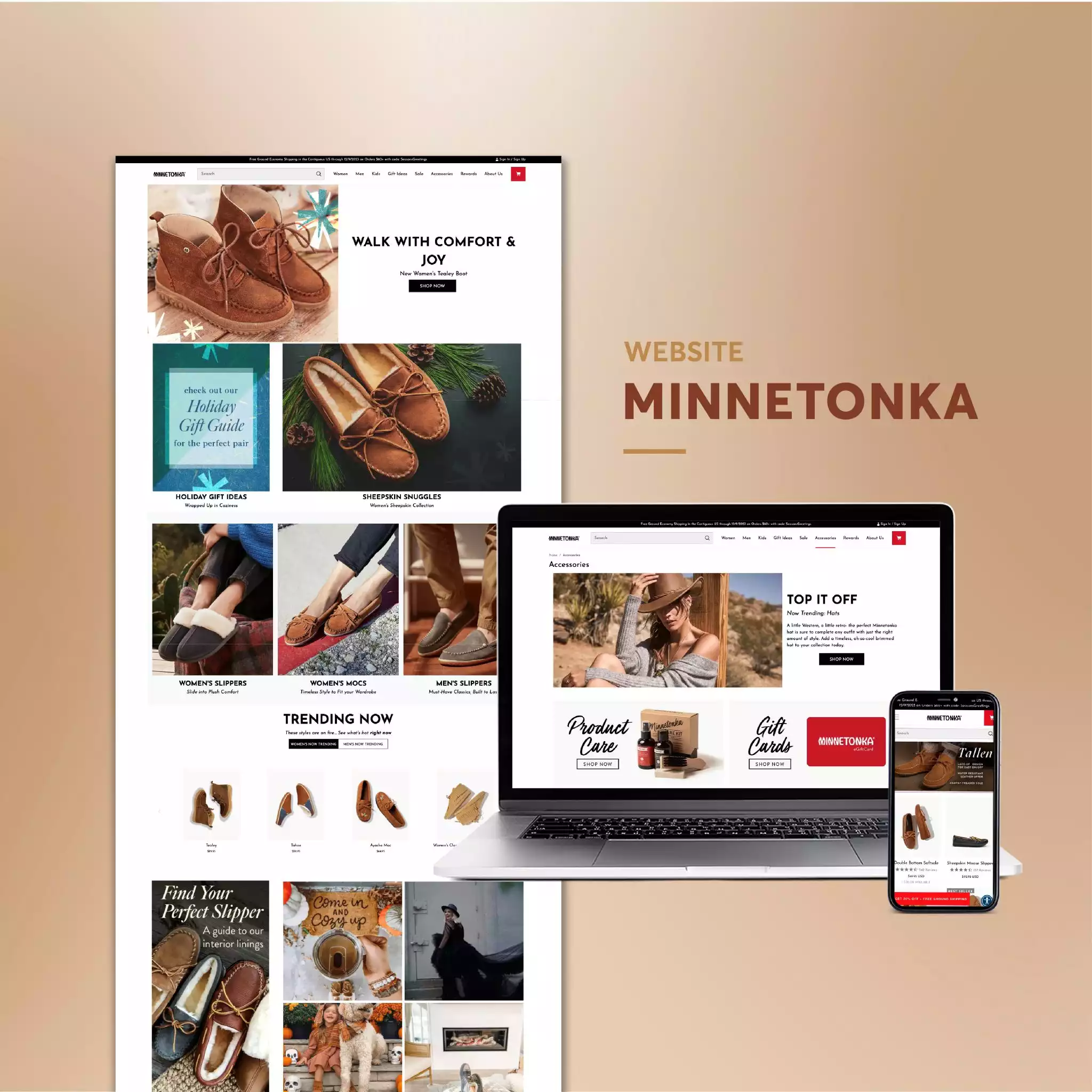 Thiết kế website thương hiệu Minnetonka