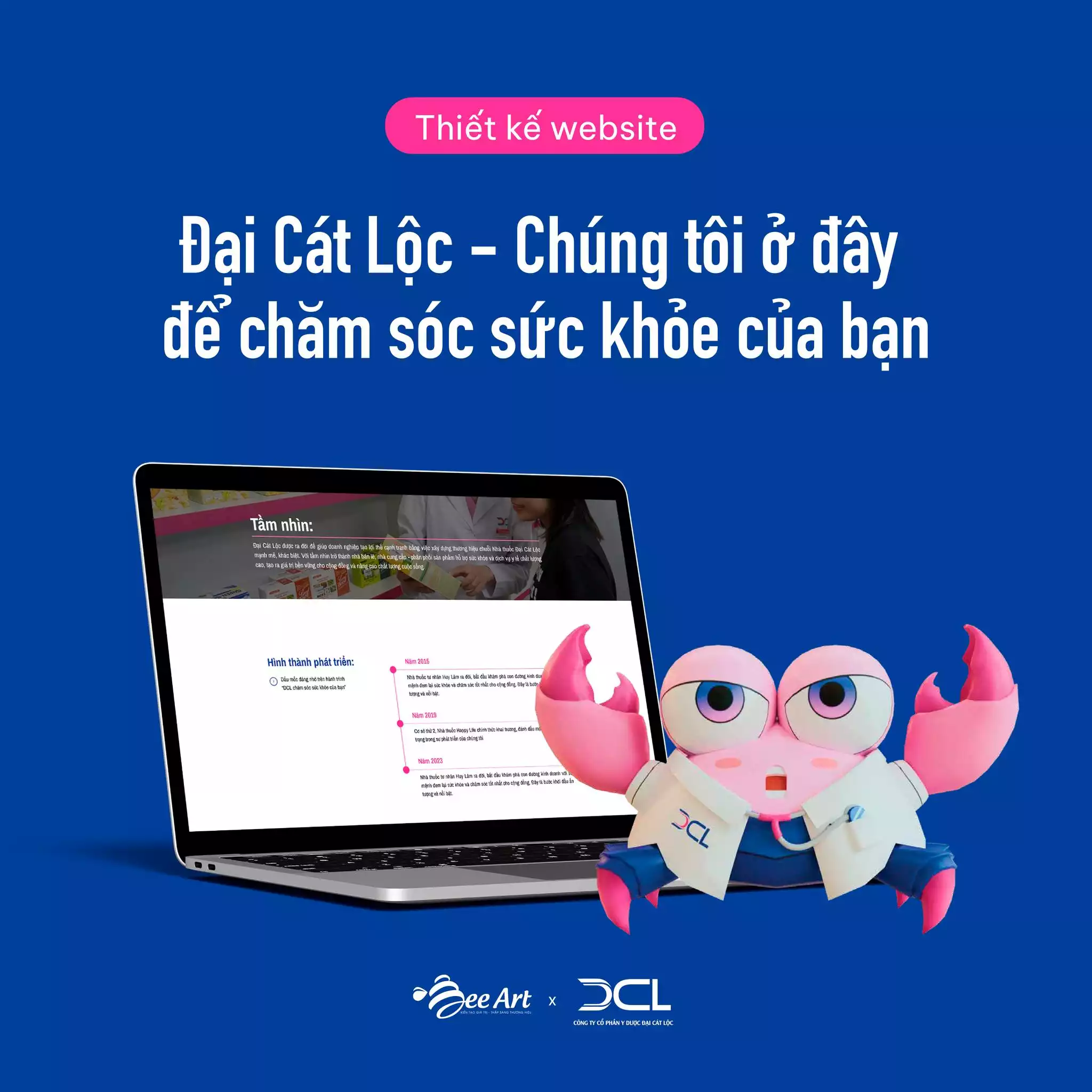 Thiết kế website công ty Đại Cát Lộc