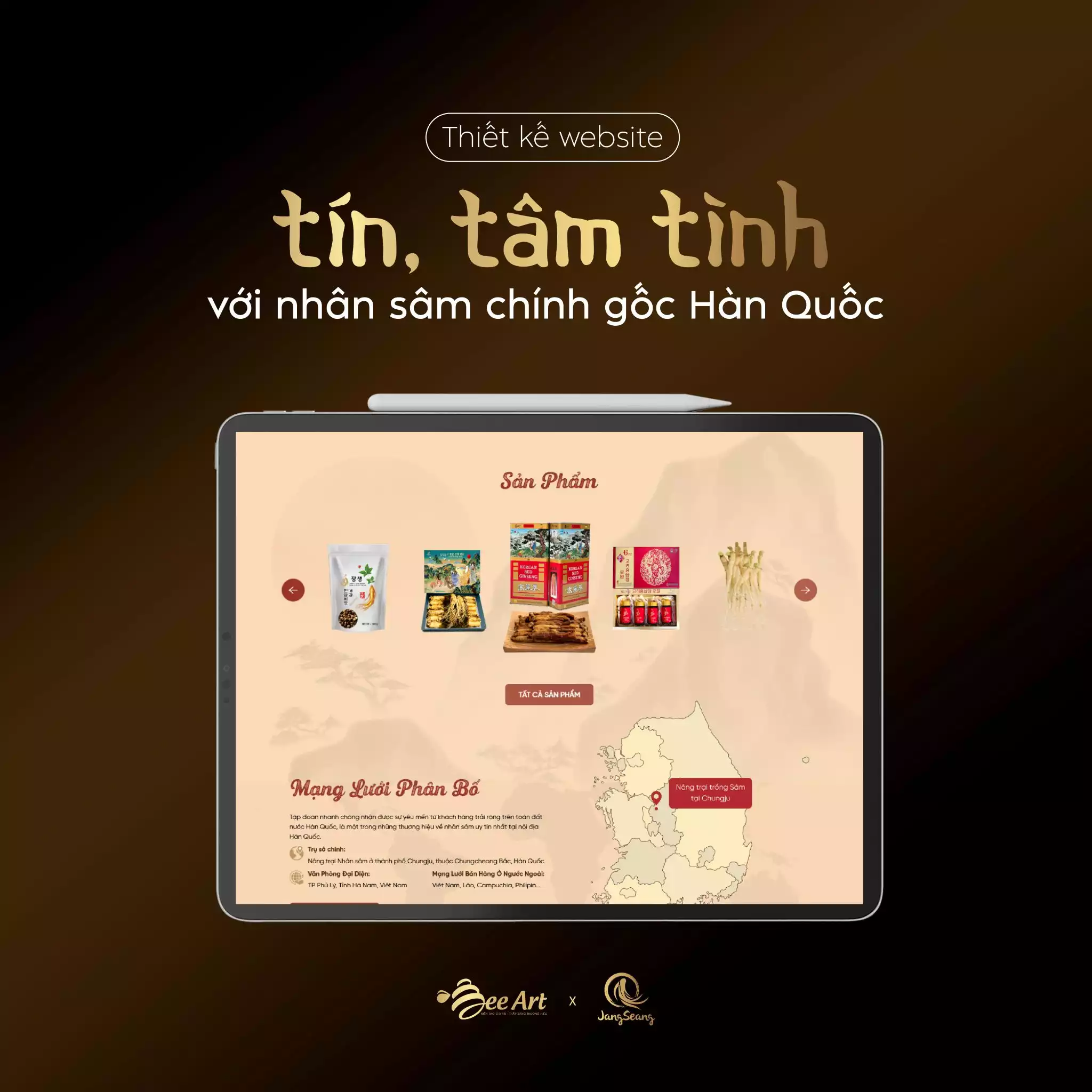 Thiết kế website thương hiệu JangSeang