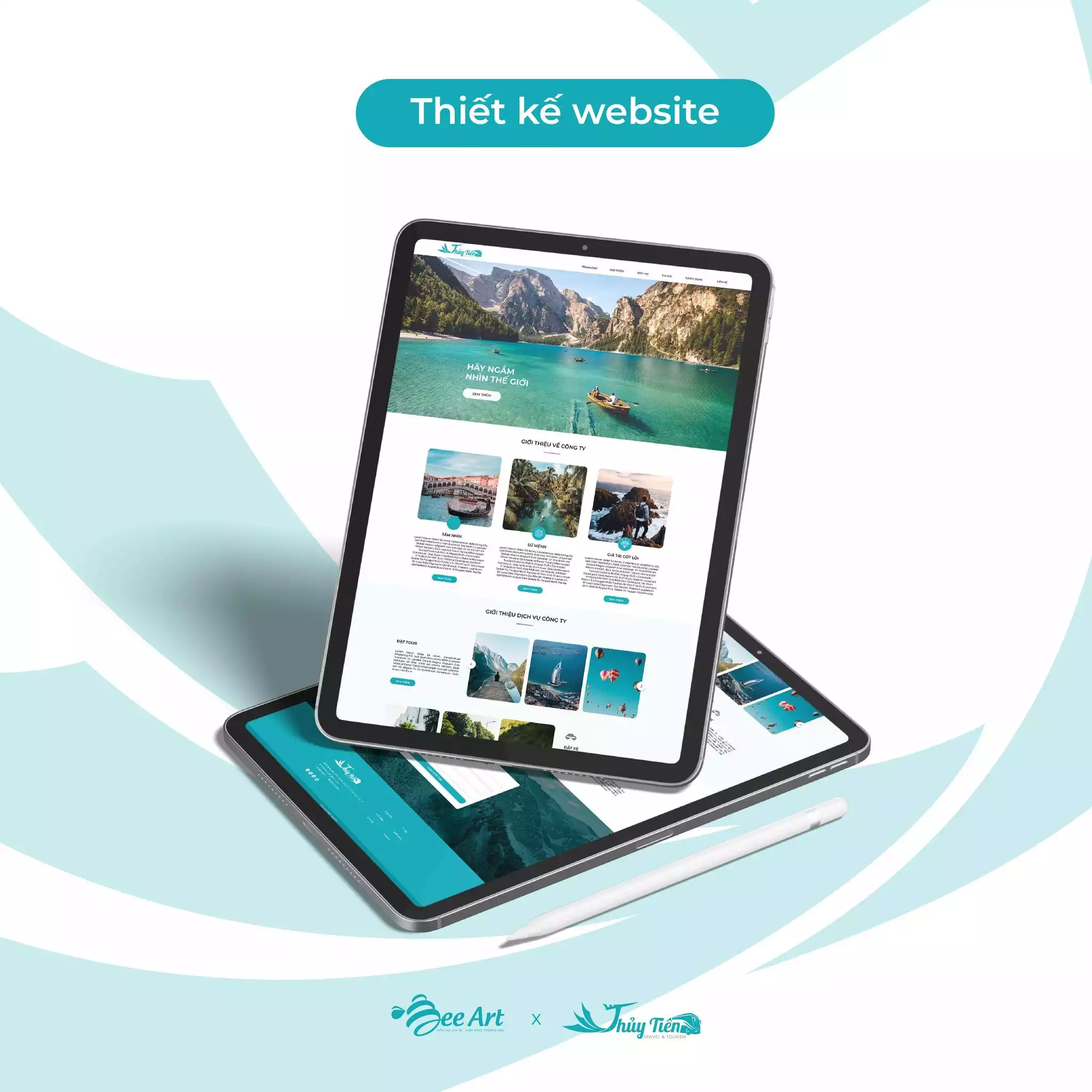 Thiết kế website công ty Thuỷ Tiên Tour