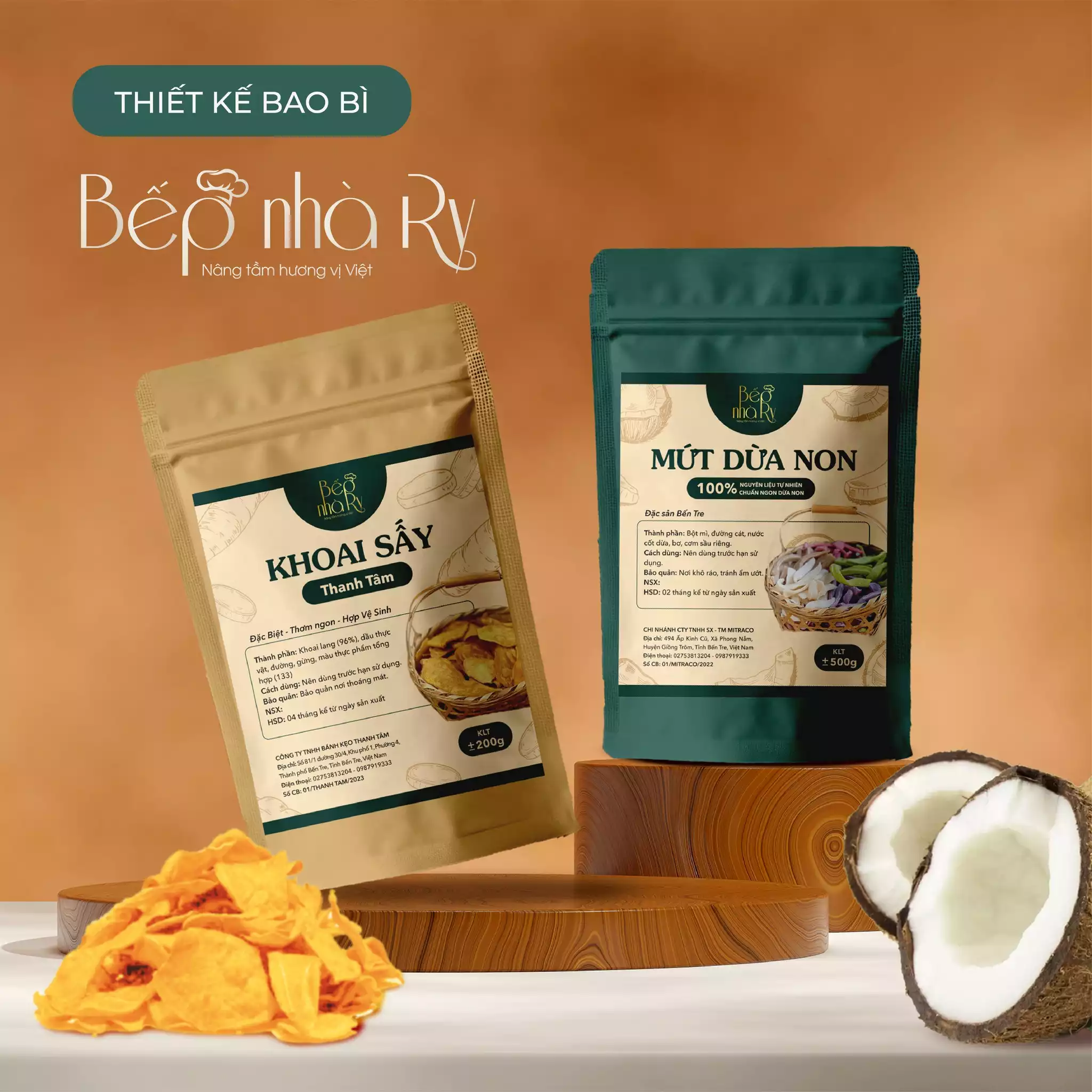 THIẾT KẾ TEM NHÃN DỰ ÁN BẾP NHÀ RY