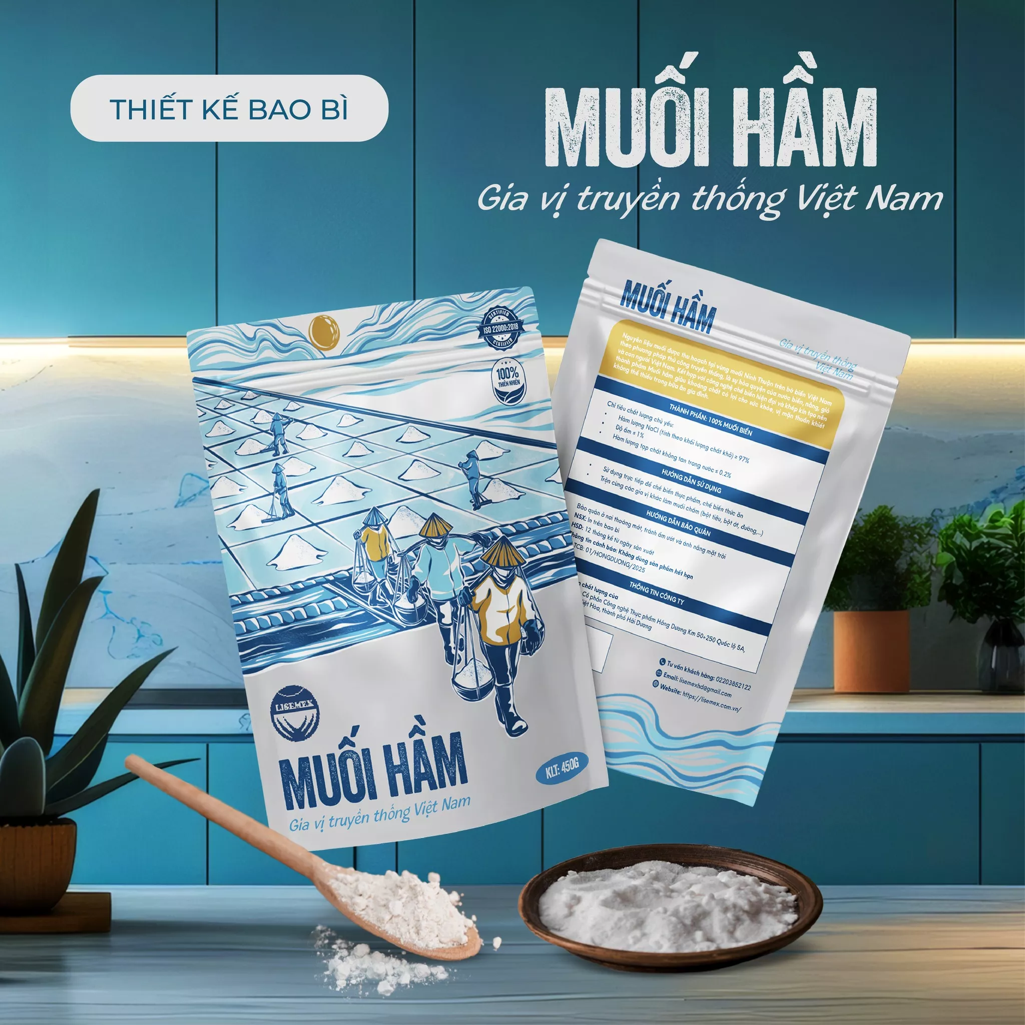 THIẾT KẾ BAO BÌ DỰ ÁN MUỐI HẦM