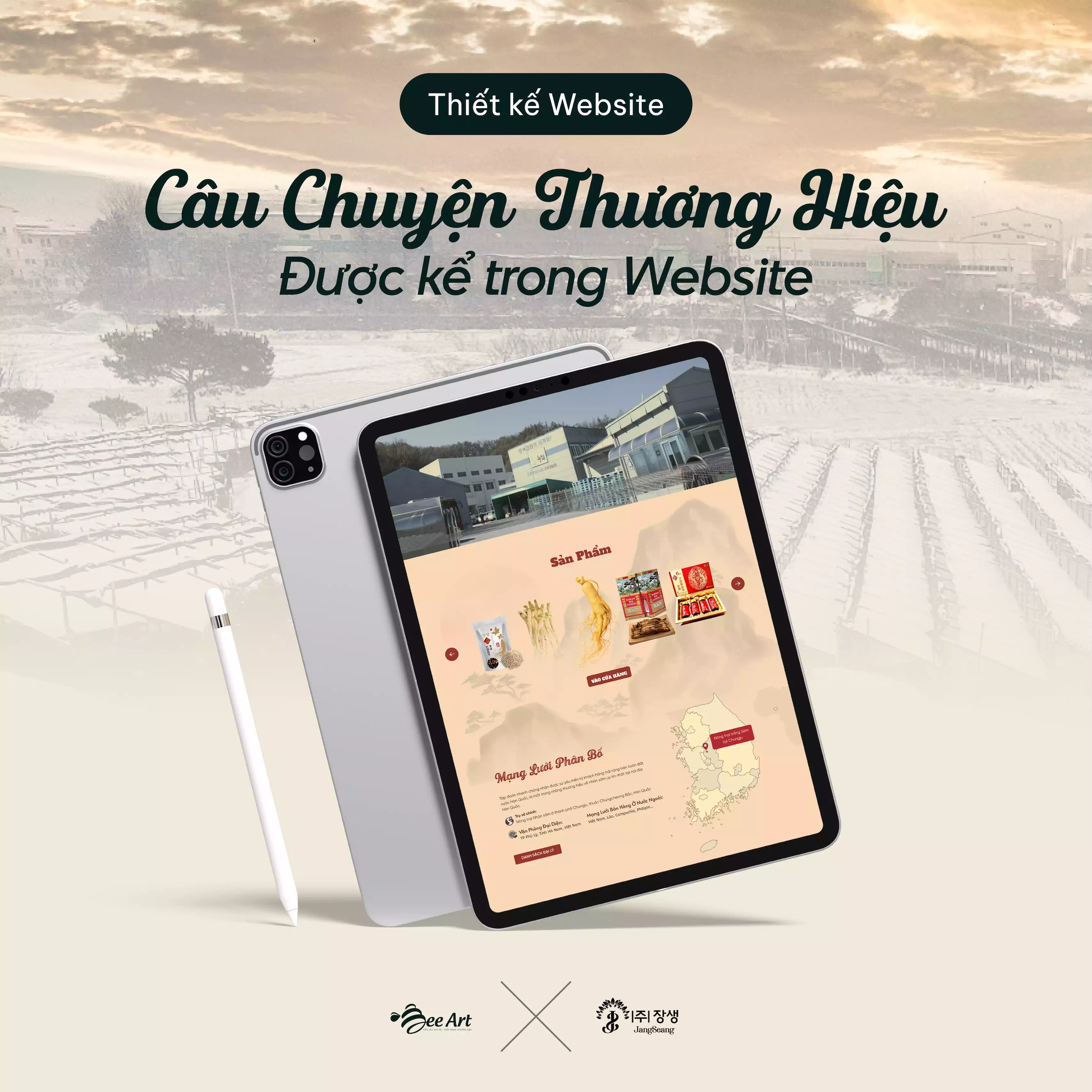THIẾT KẾ WEBSITE SÂM JANGSEANG
