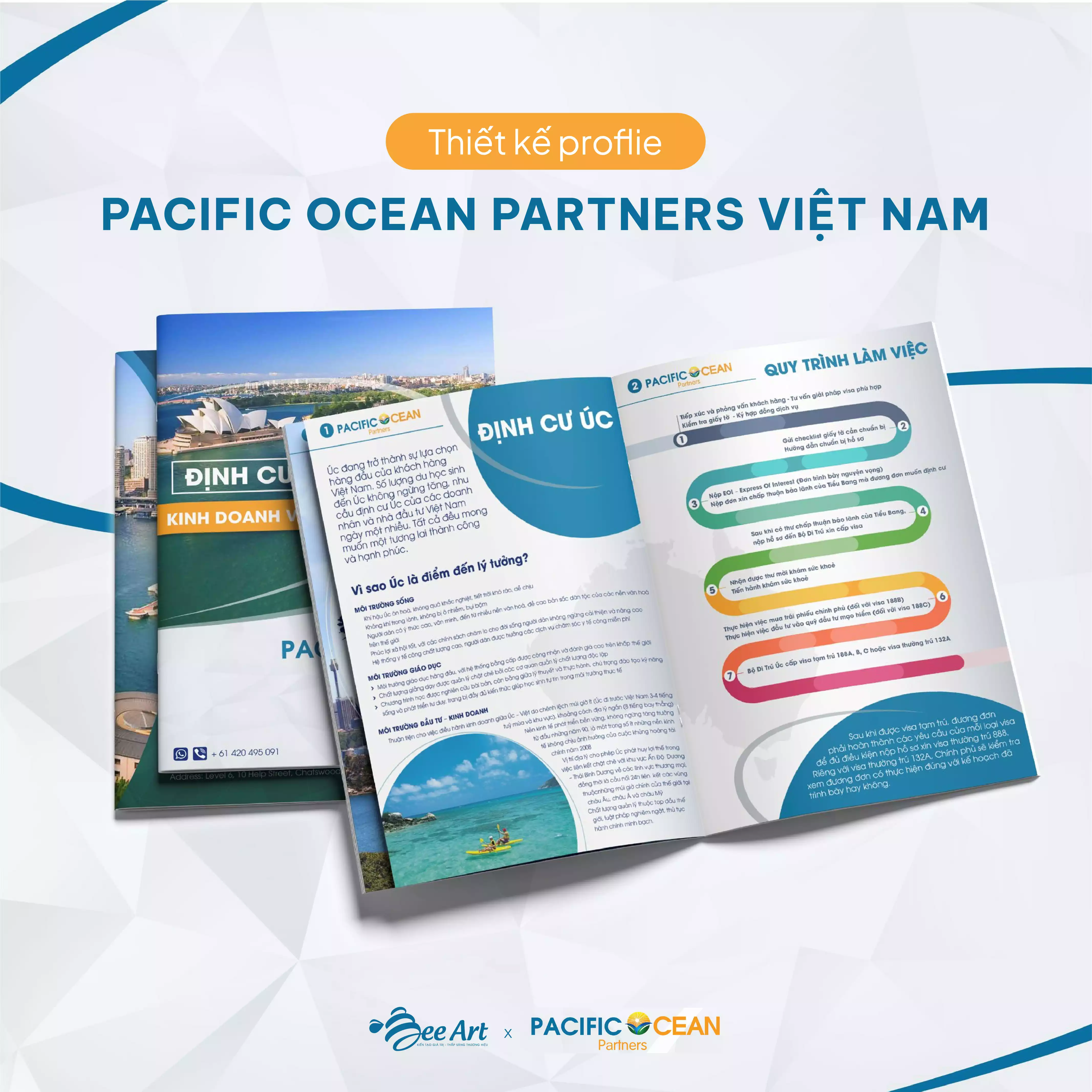 Thiết kế brochure Pacific Ocean