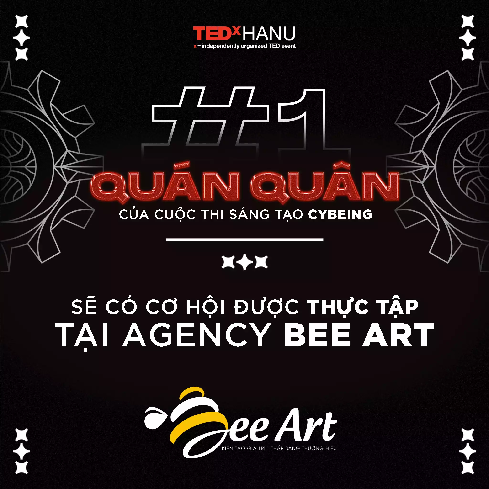 Nhà bảo trợ chuyên môn cuộc thi sáng tạo hình ảnh 𝗖𝗬𝗕𝗘𝗜𝗡𝗚 - TEDXx HANU 2023