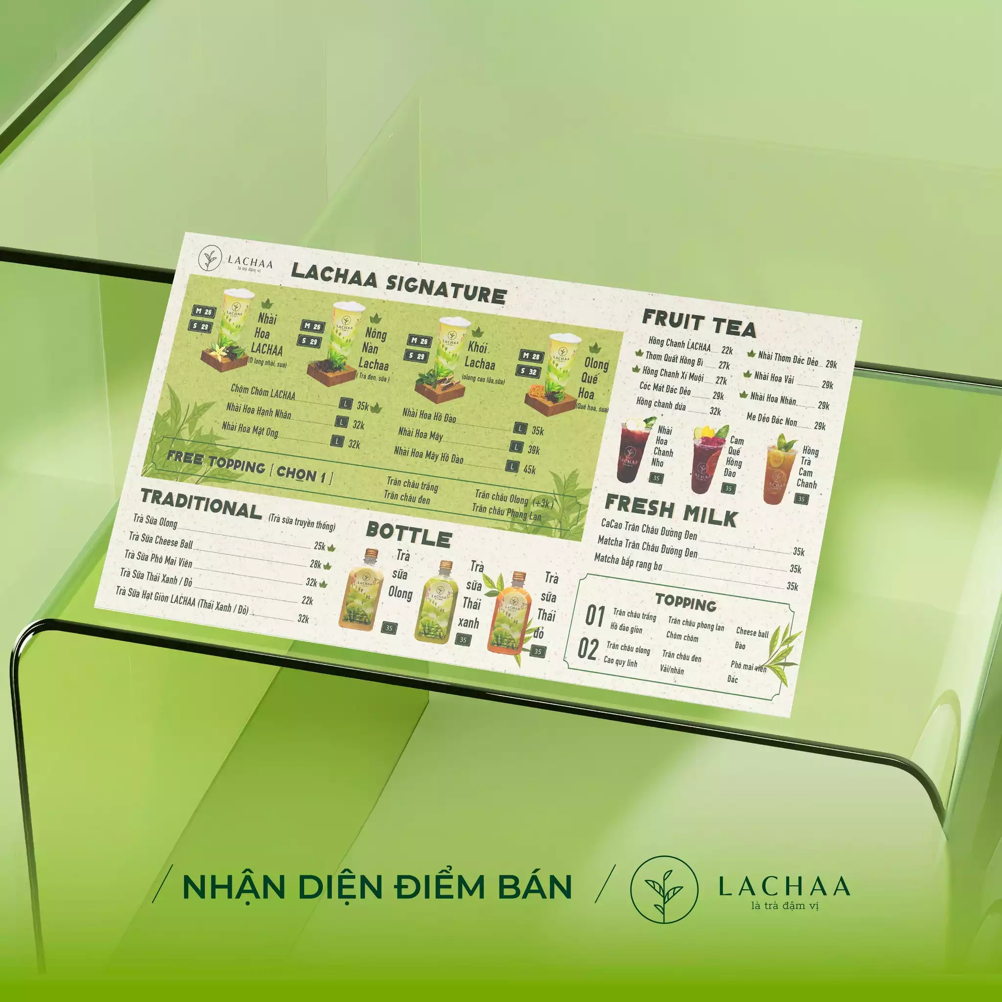 THIẾT KẾ NHẬN DIỆN ĐIỂM BÁN LACHAA