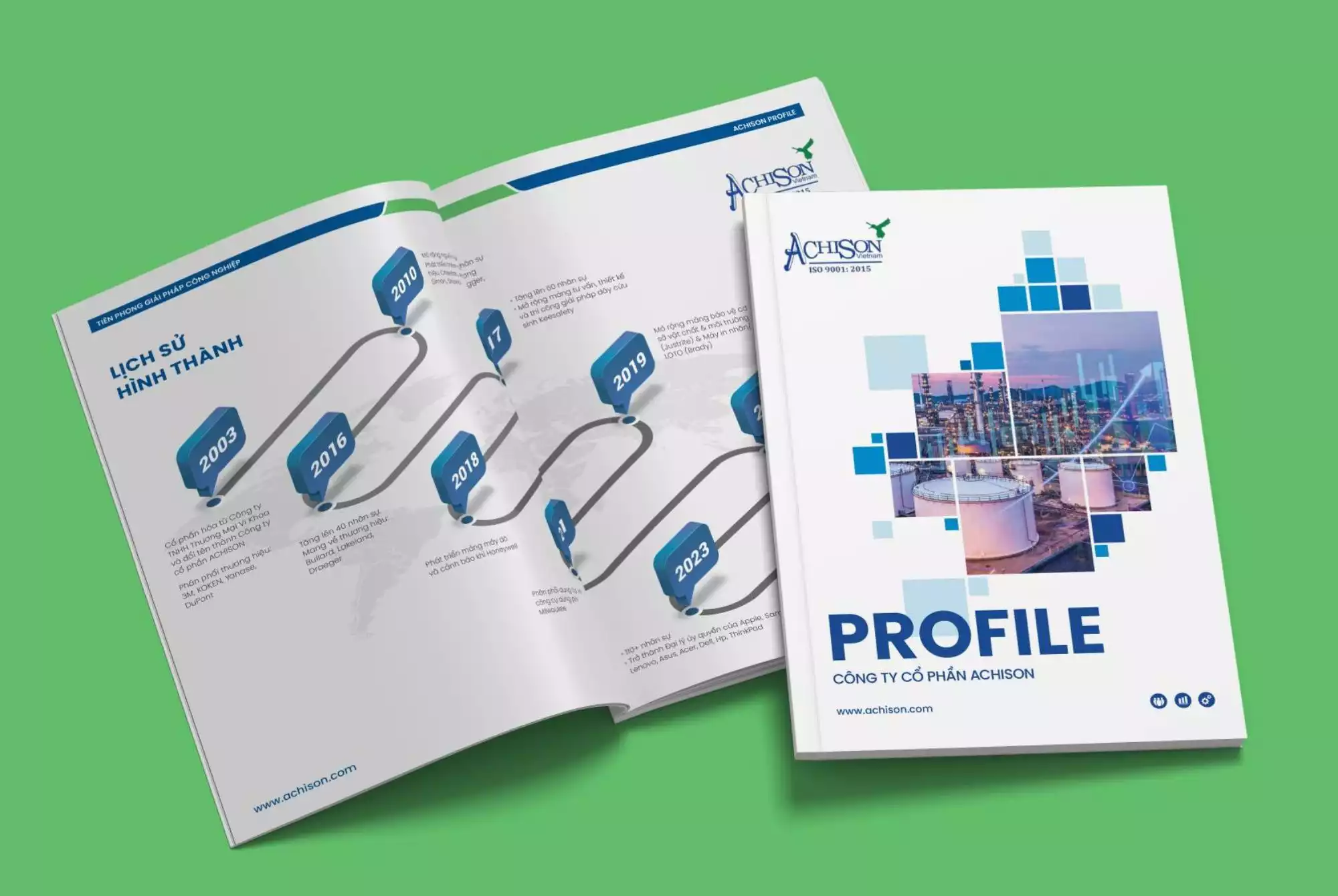 Thiết kế profile công ty Achison